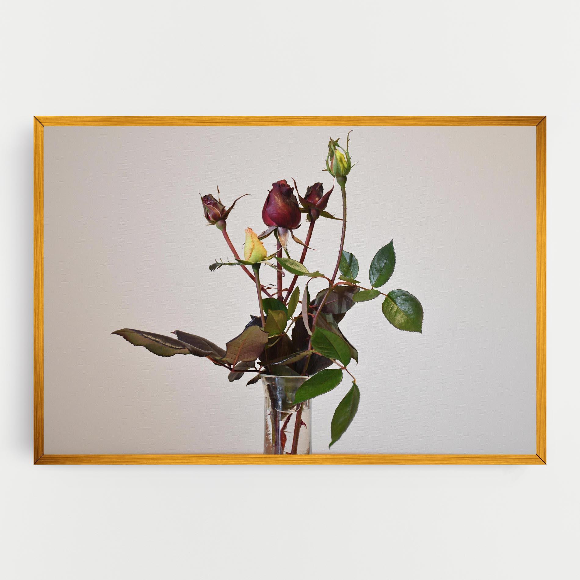 Tablou Canvas Roses Vase mockup 0