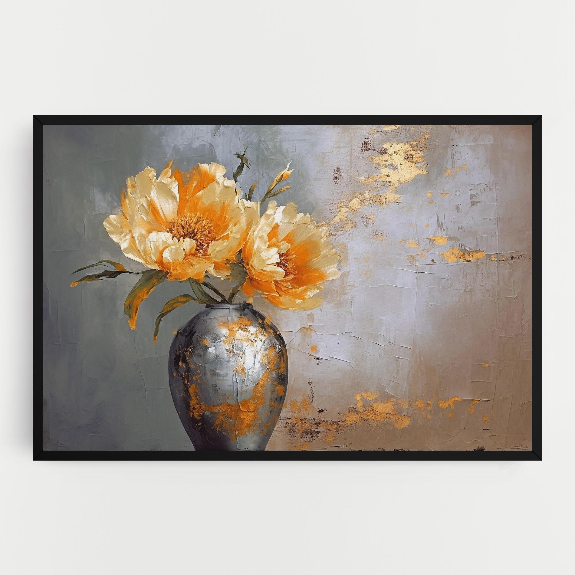 Tablou Canvas Grey Painting Vase mockup 0