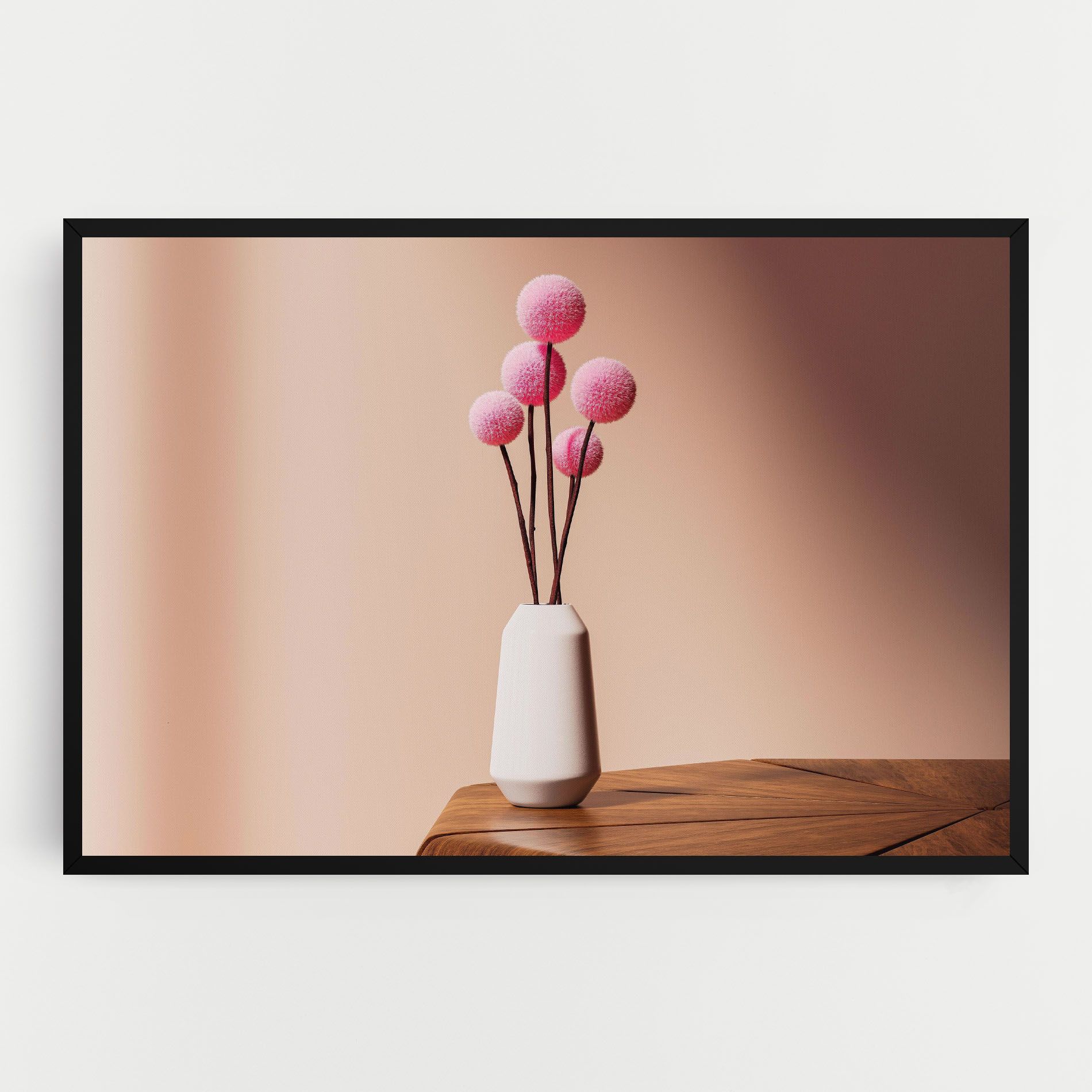 Pink Circle Vase mockup 0