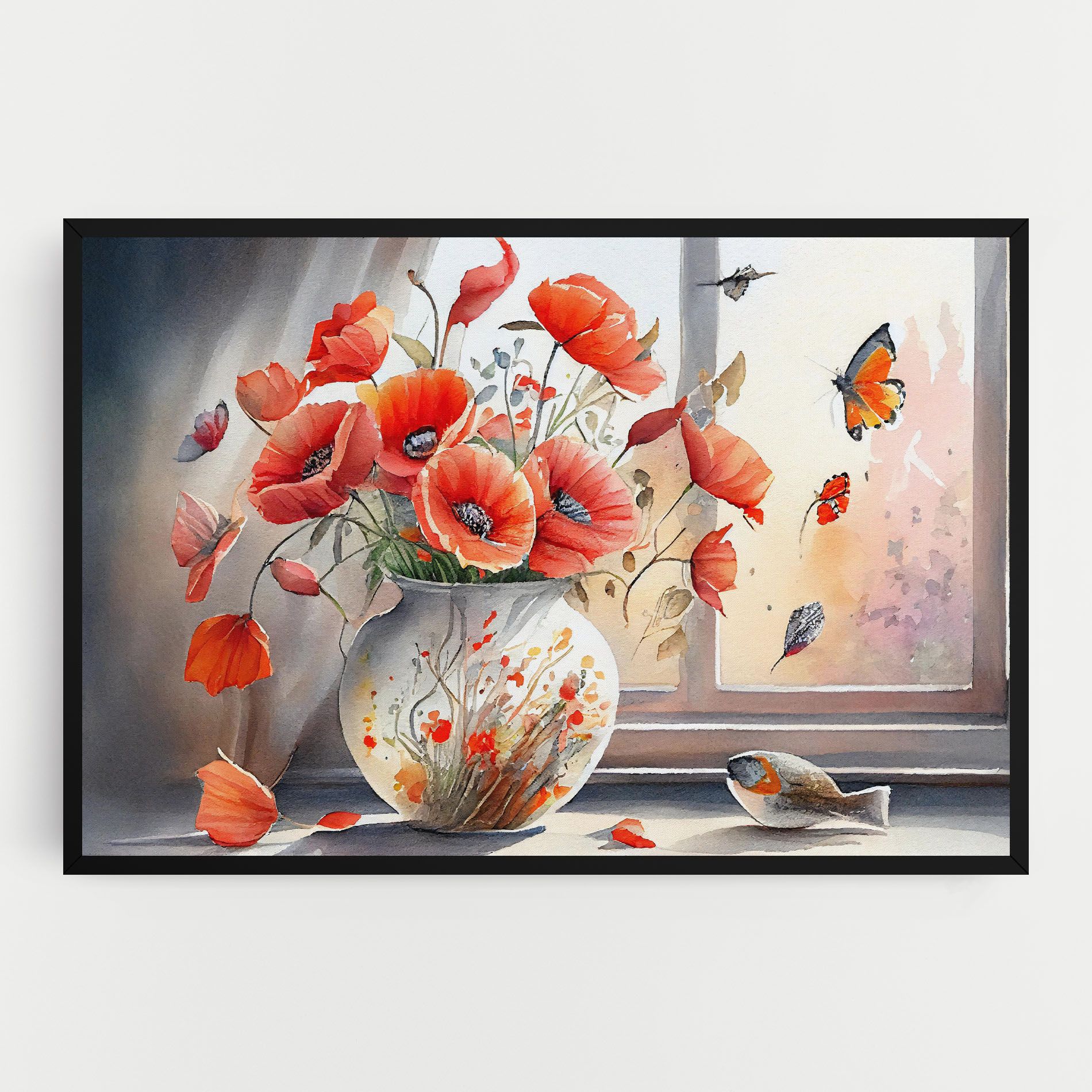 Poppies Vase mockup 0