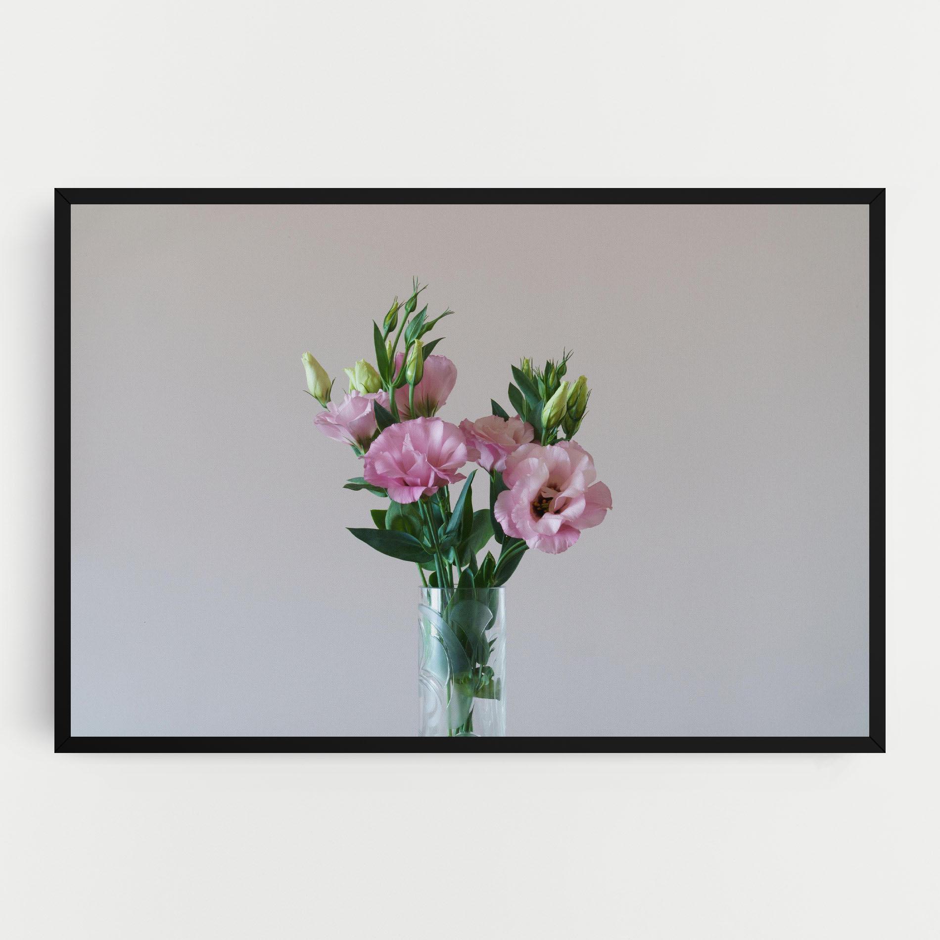 Tablou Canvas Pretty Pink Flower Vase mockup 0