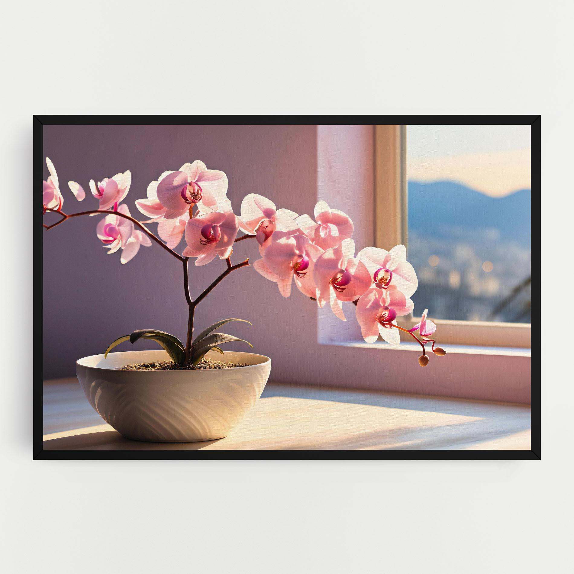 Tablou Canvas Window Vase mockup 0