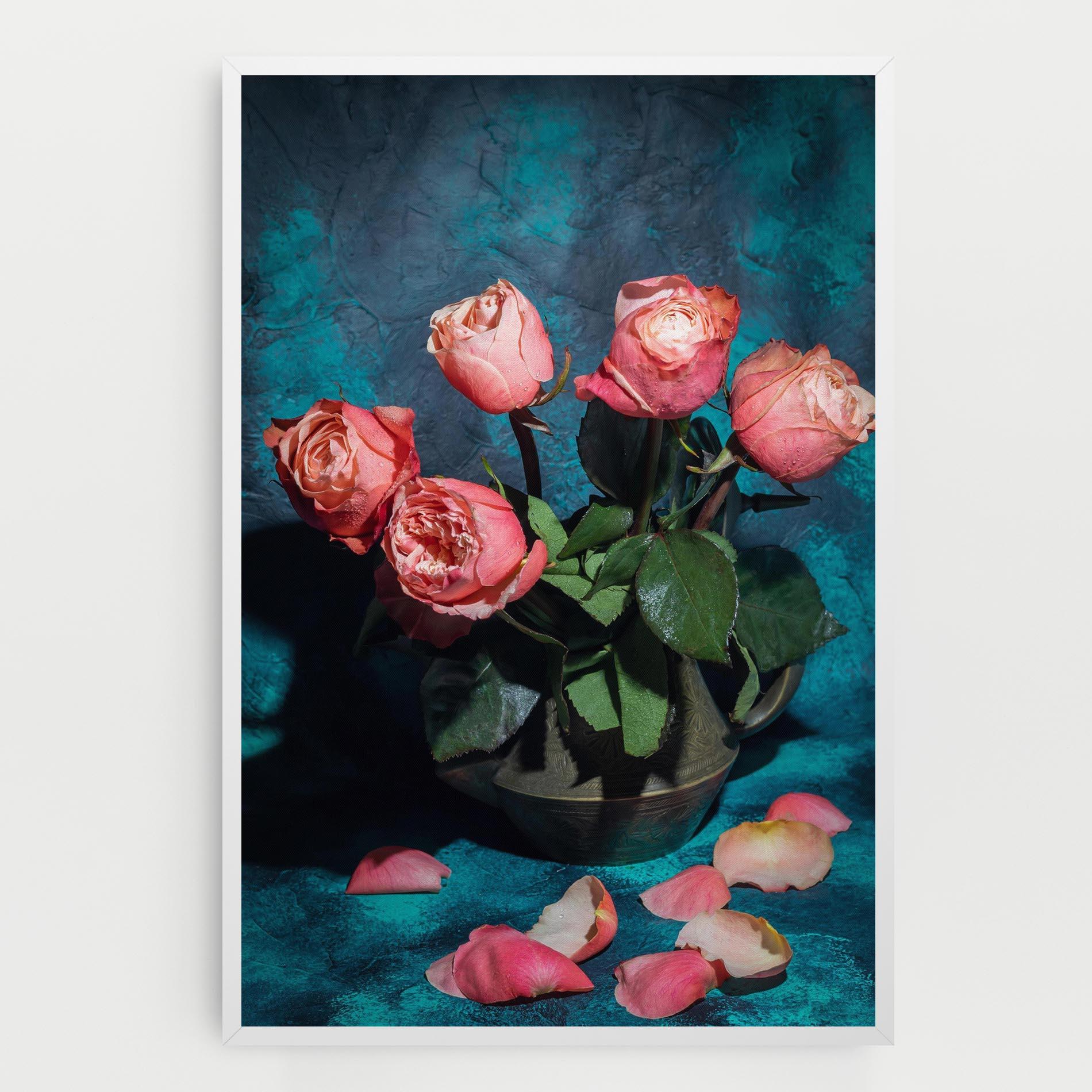 Tablou Canvas Bouquet Roses Vase mockup 0