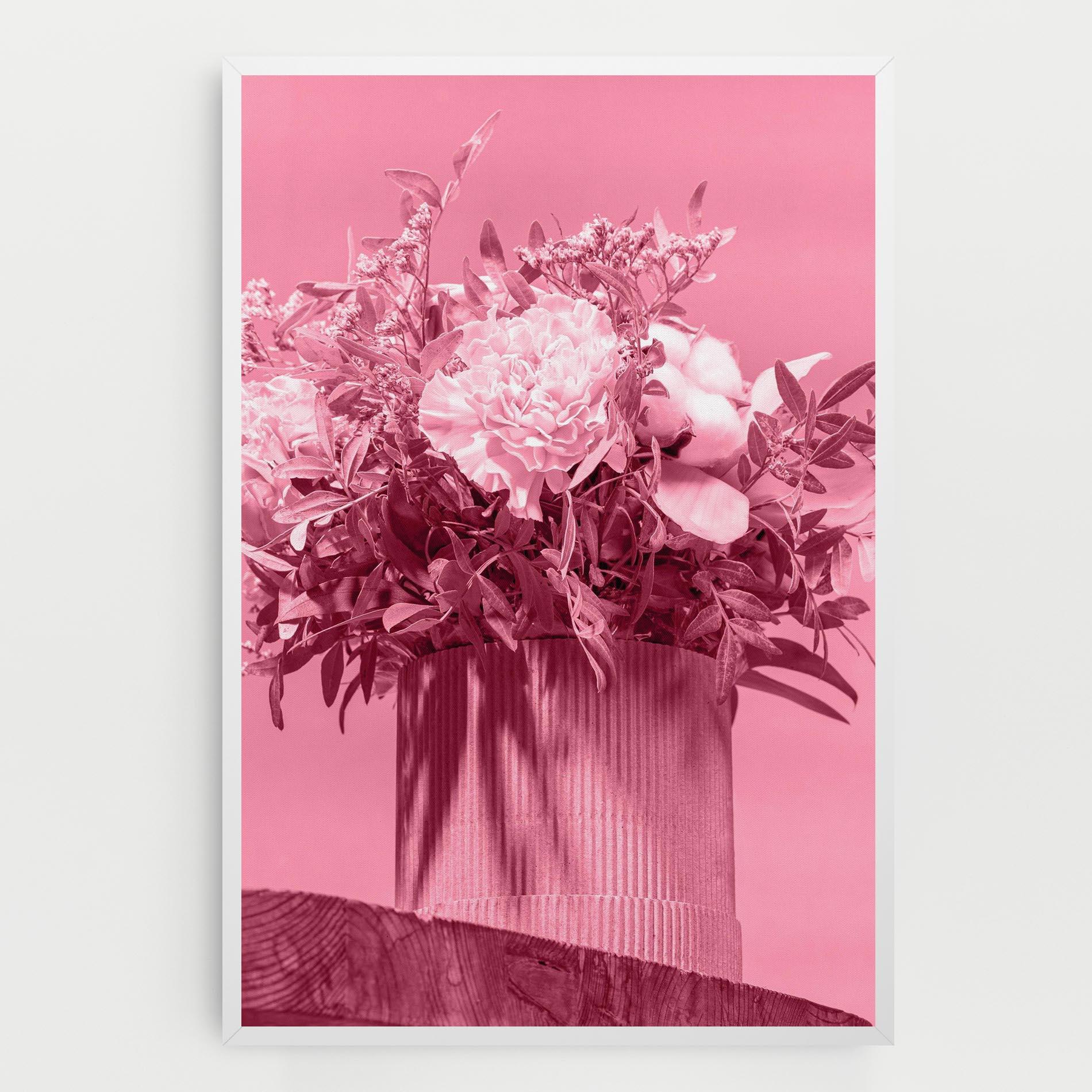 Tablou Canvas Pink Light Vase mockup 0