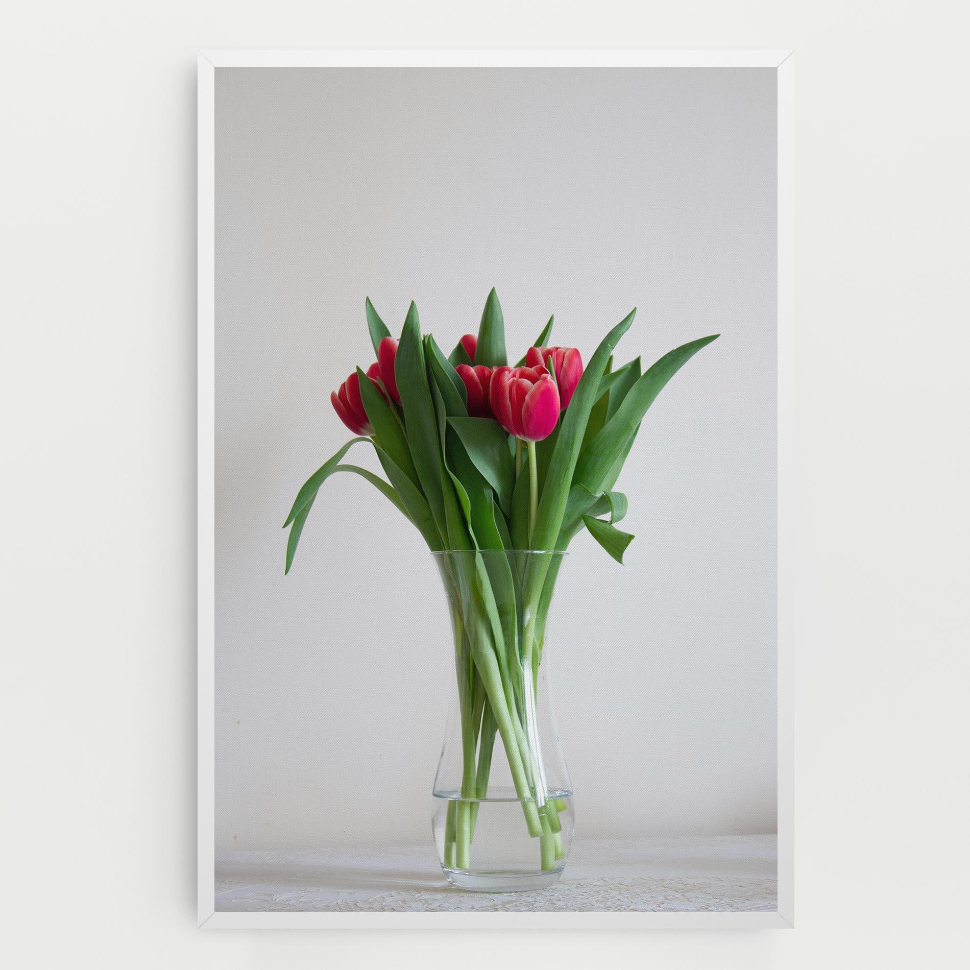 Tablou Canvas Pretty Tulips Vase mockup 0