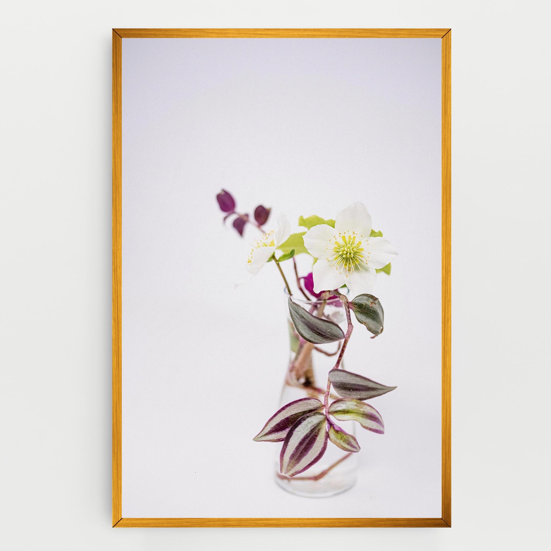 Tablou Canvas Pretty Leaf Vase mockup 0