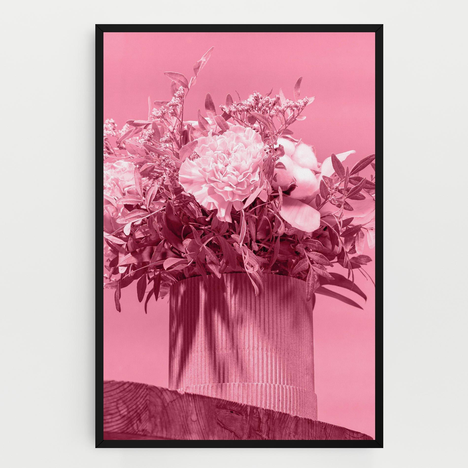 Tablou Canvas Pink Light Vase mockup 0