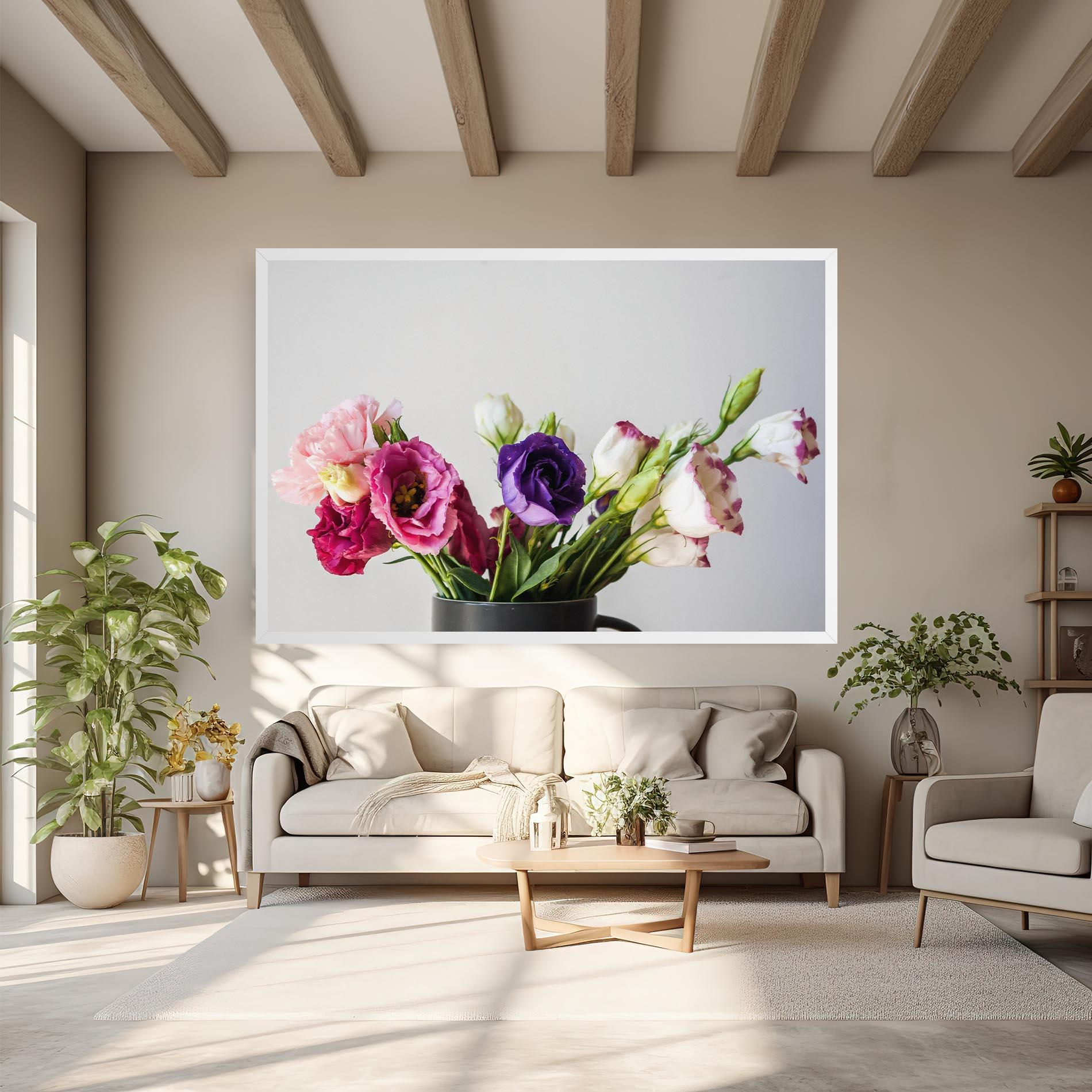 Tablou Canvas Flowers In Vase mockup 6