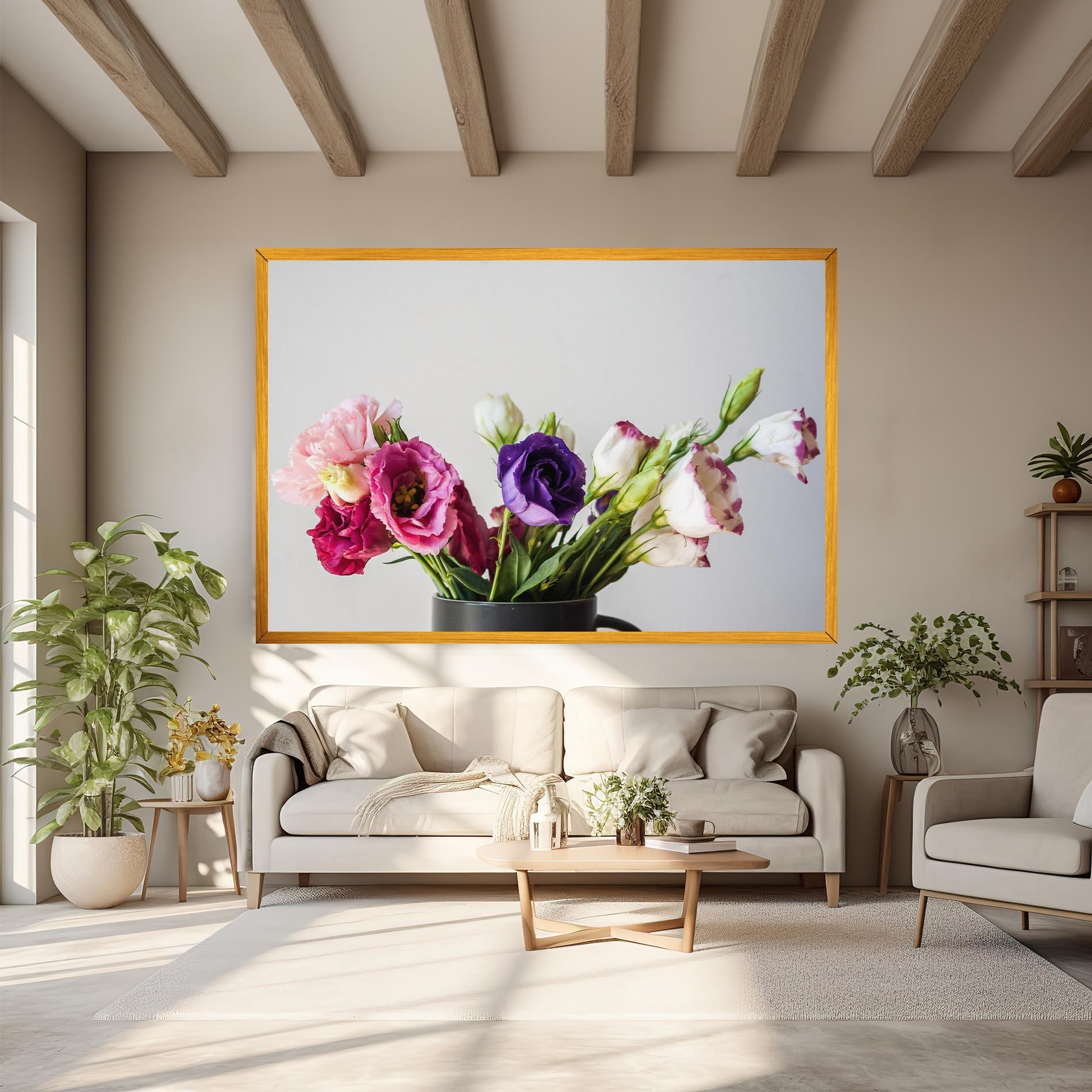 Tablou Canvas Flowers In Vase mockup 6