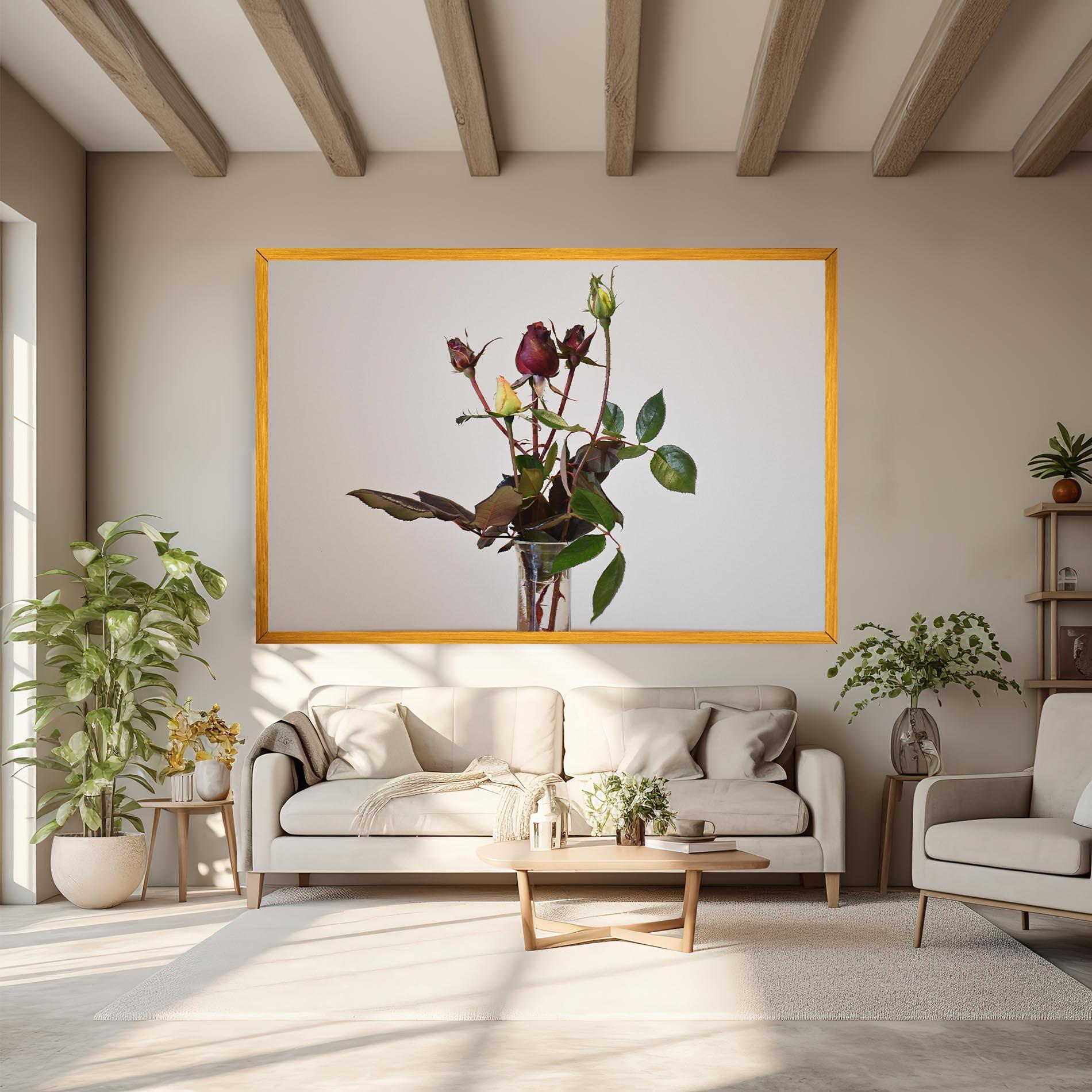 Tablou Canvas Roses Vase mockup 6