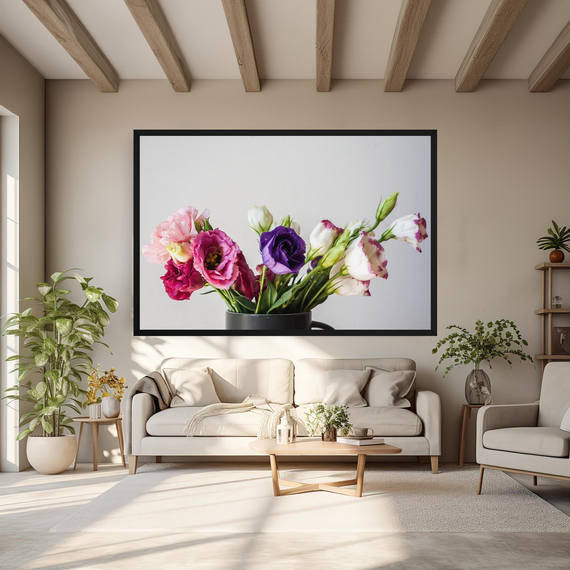 Tablou Canvas Flowers In Vase mockup 6
