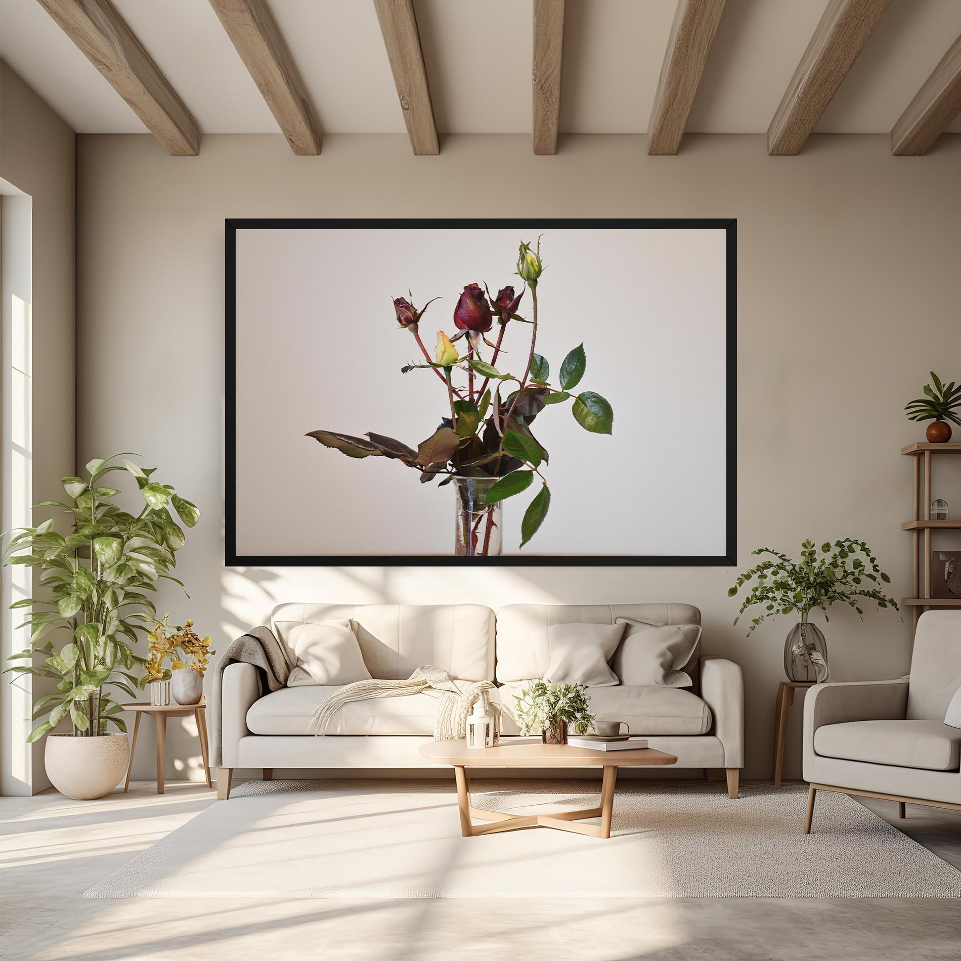 Tablou Canvas Roses Vase mockup 6