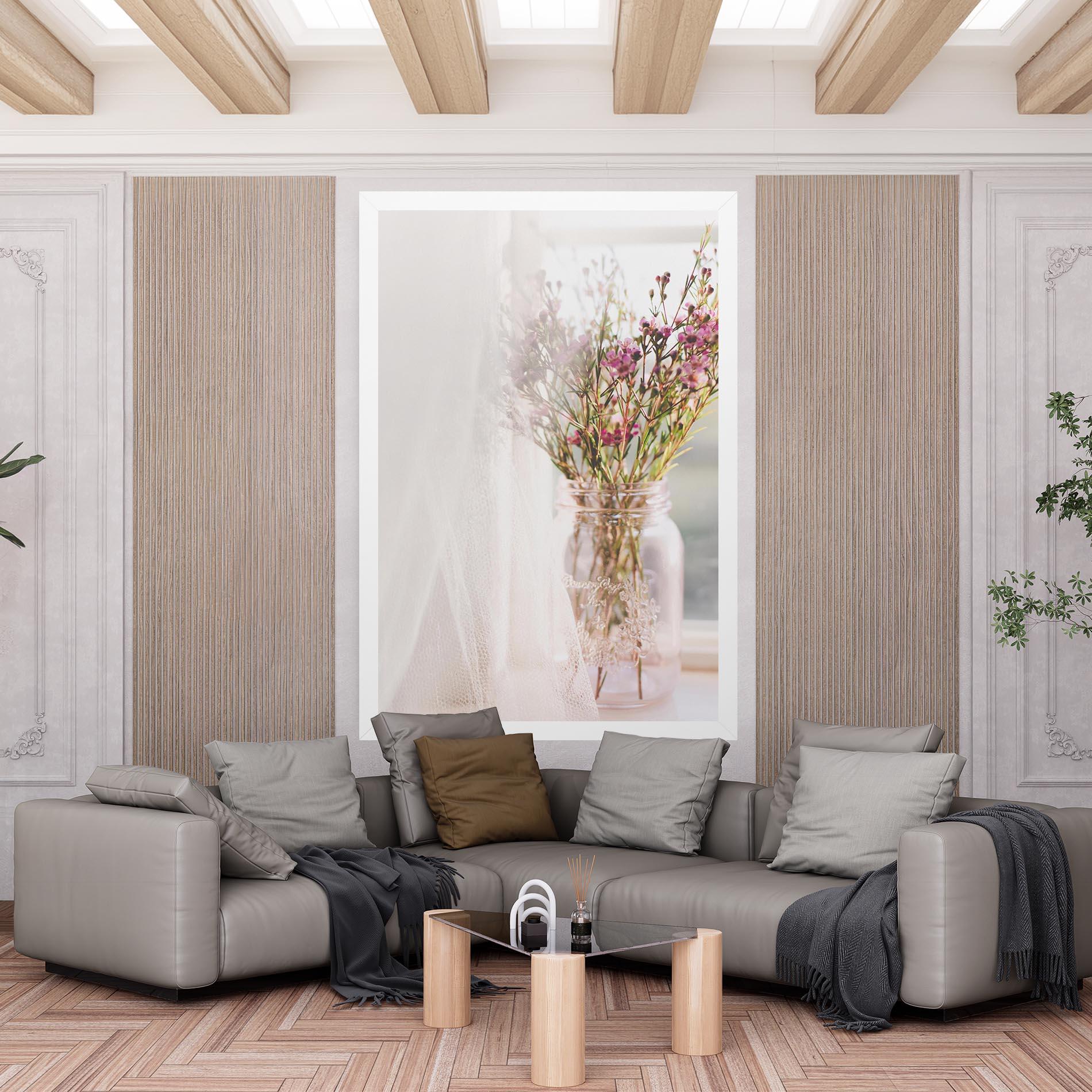 Tablou Canvas Field Flowers Vase mockup 6