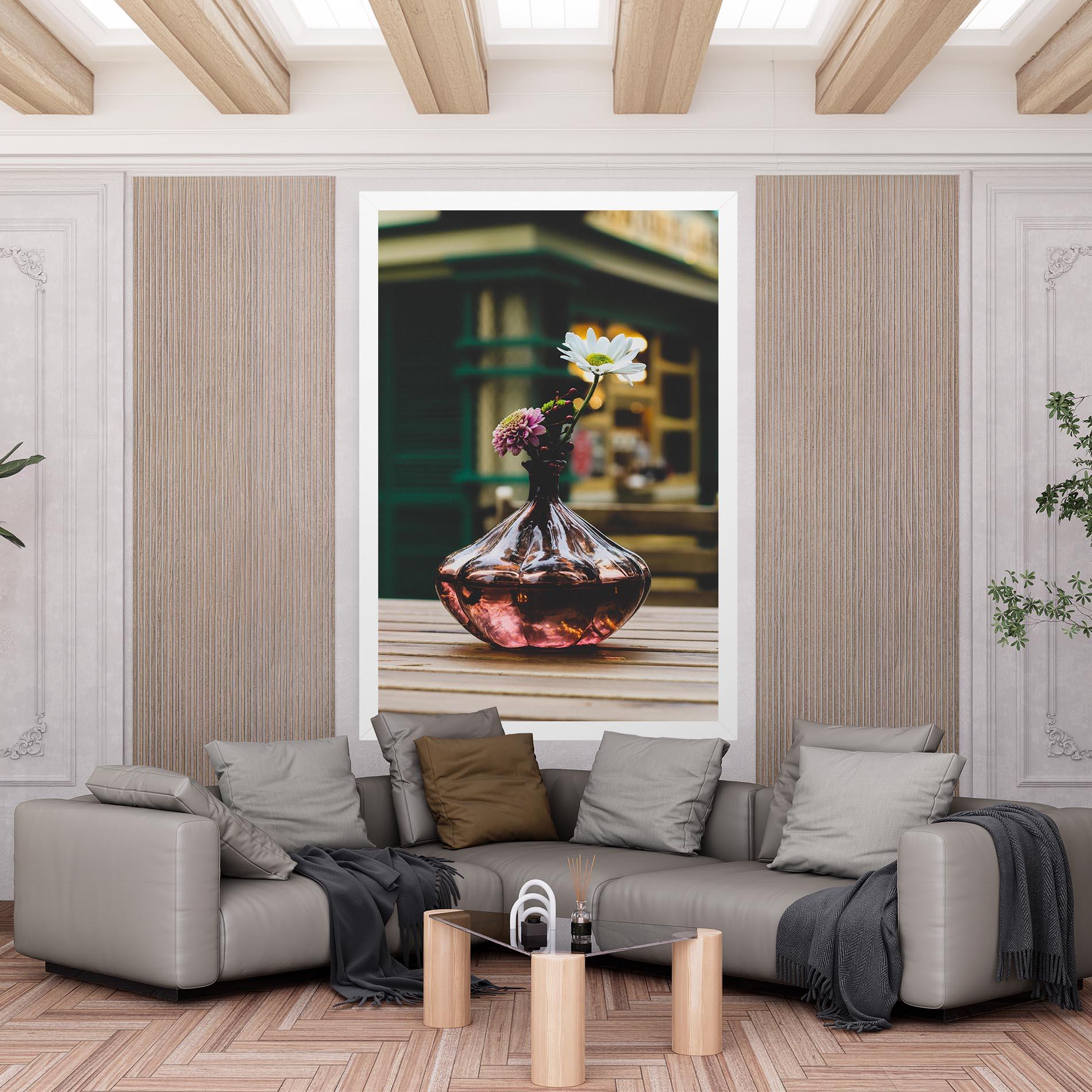 Tablou Canvas Pink Vase Flower mockup 6