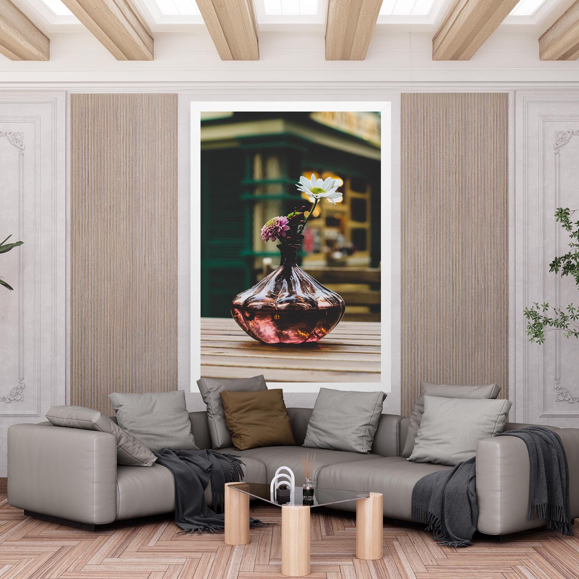 Pink Vase Flower mockup 6