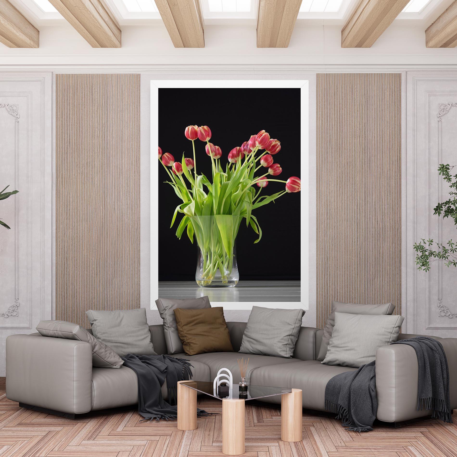 Tablou Canvas Tiny Tulips Vase mockup 6
