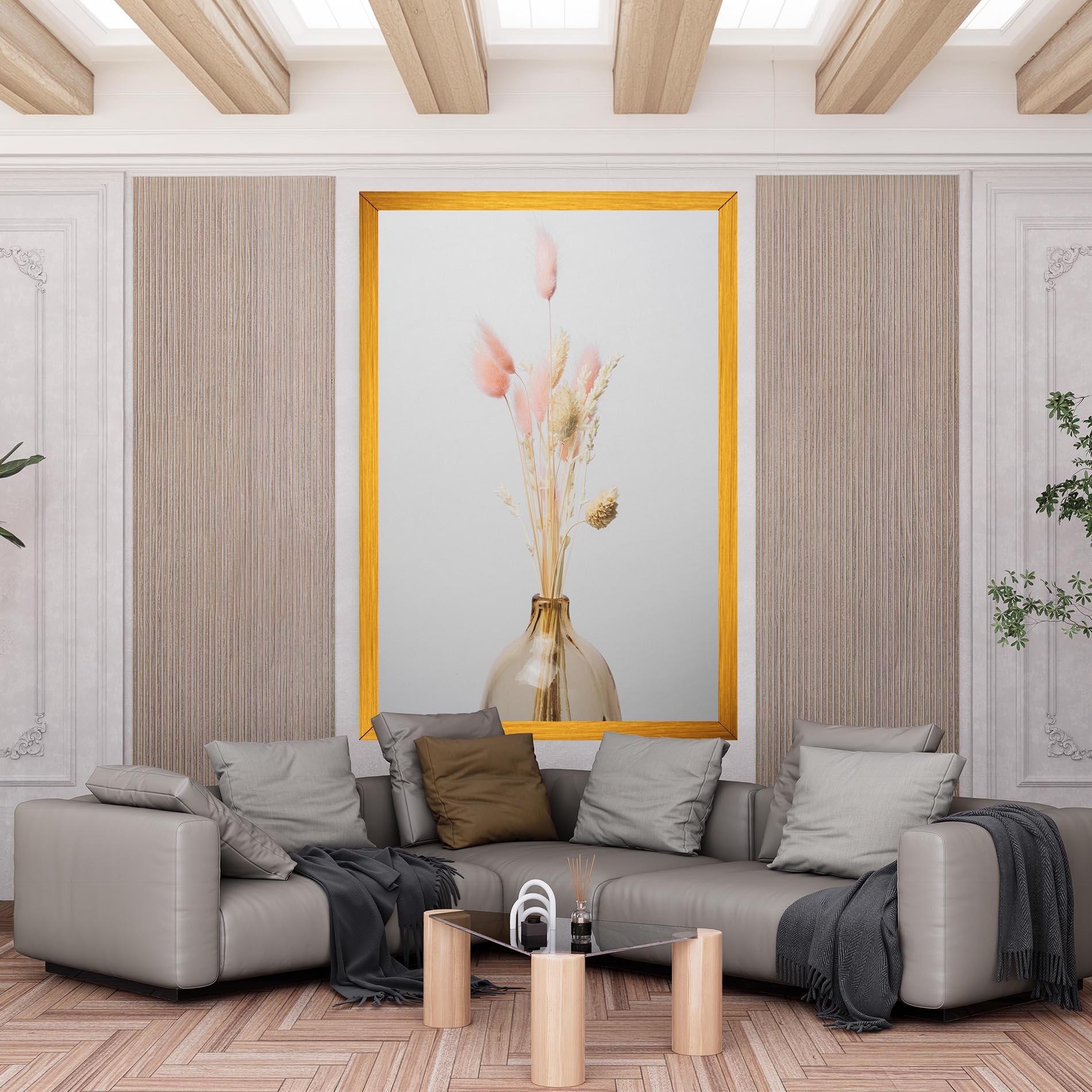 Tablou Canvas Pink Cream Flower Vase mockup 6