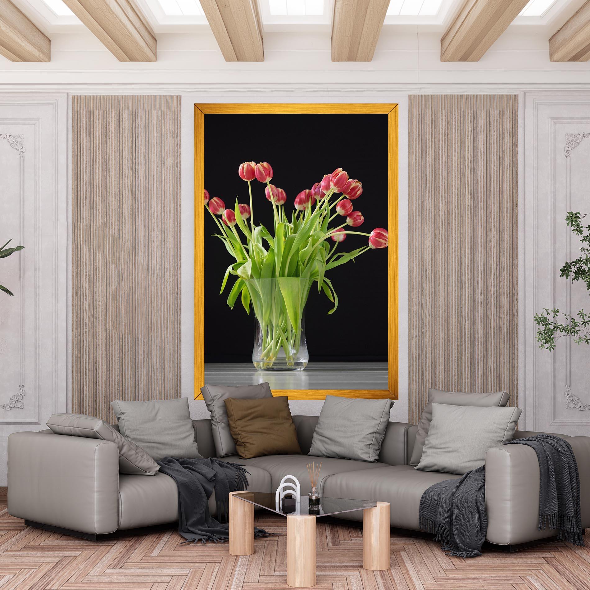 Tablou Canvas Tiny Tulips Vase mockup 6