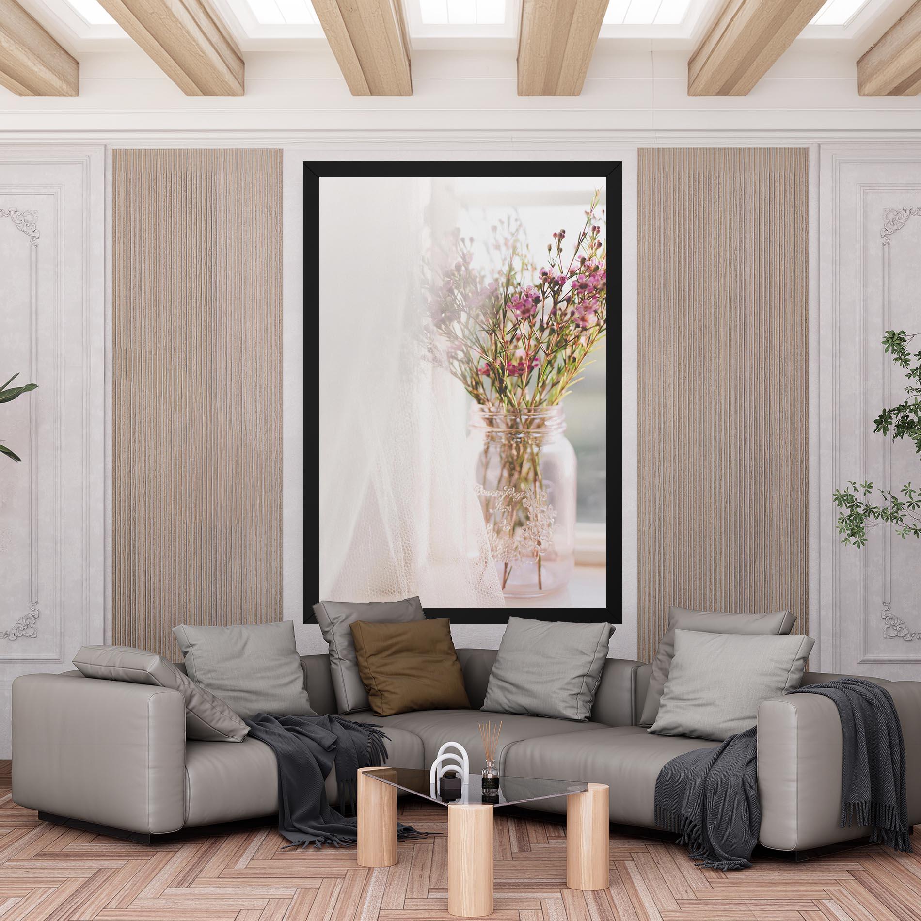 Tablou Canvas Field Flowers Vase mockup 6