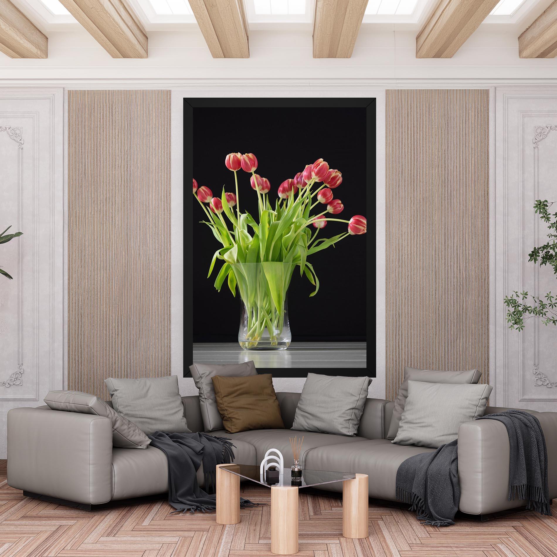 Tablou Canvas Tiny Tulips Vase mockup 6