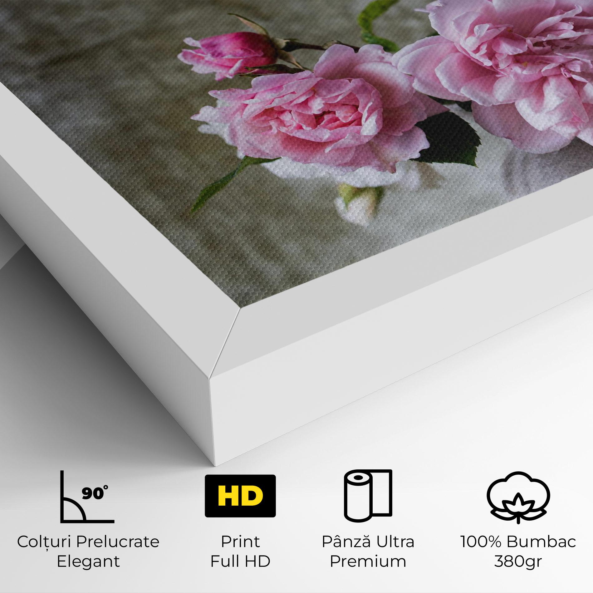 Tablou Canvas Rose Vase mockup 4