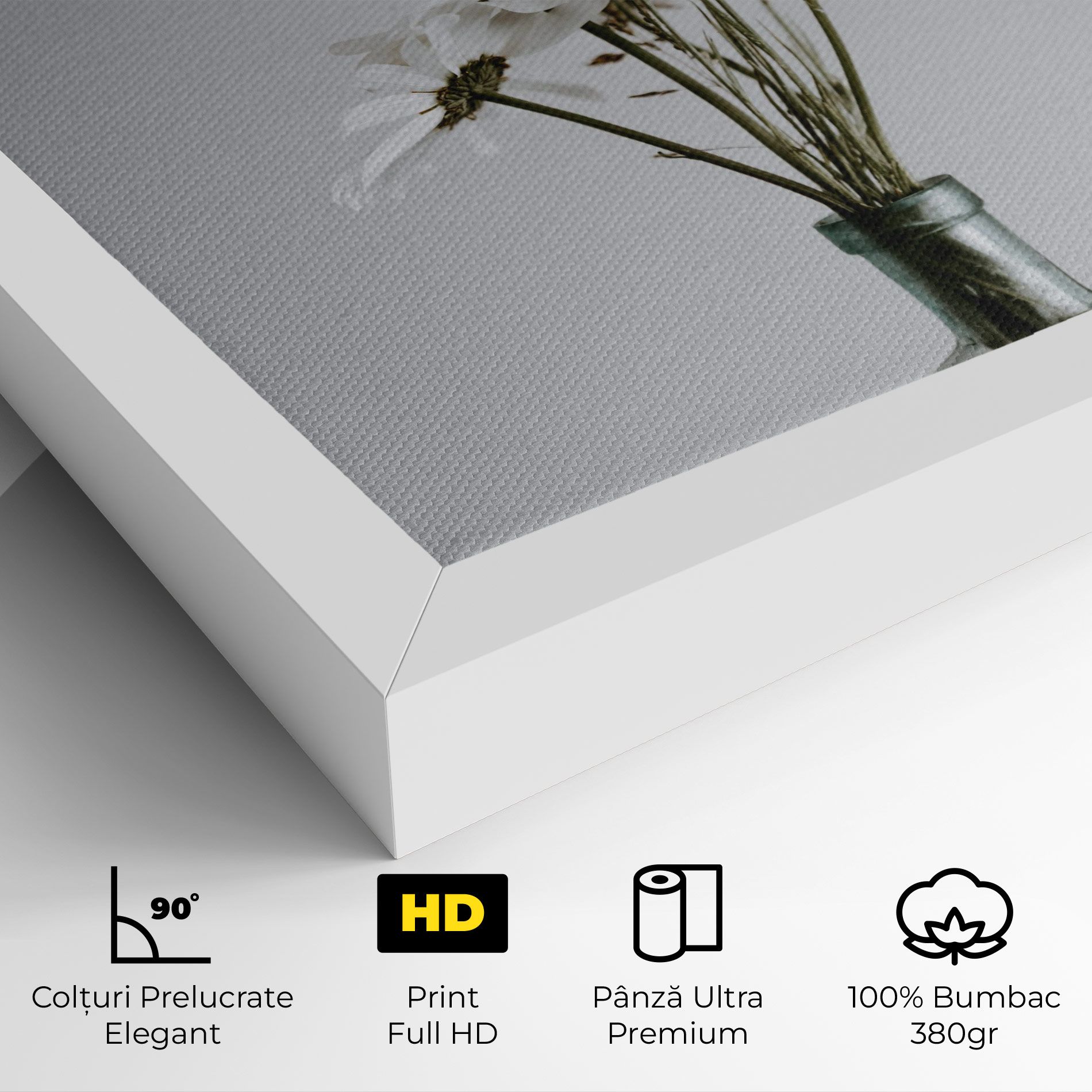 White Flower Vase mockup 4