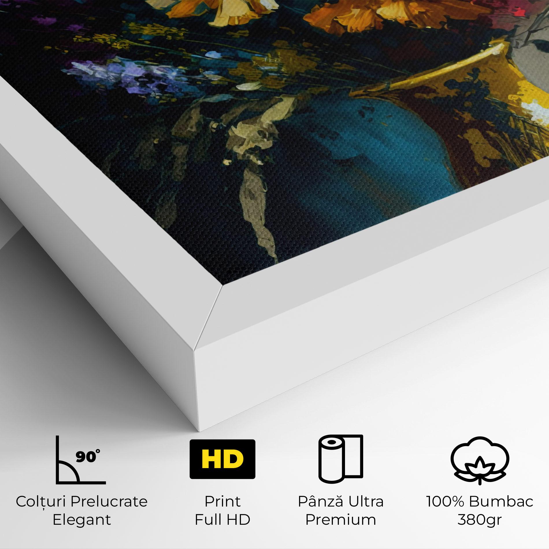 Tablou Canvas Yellow Art Vase mockup 4