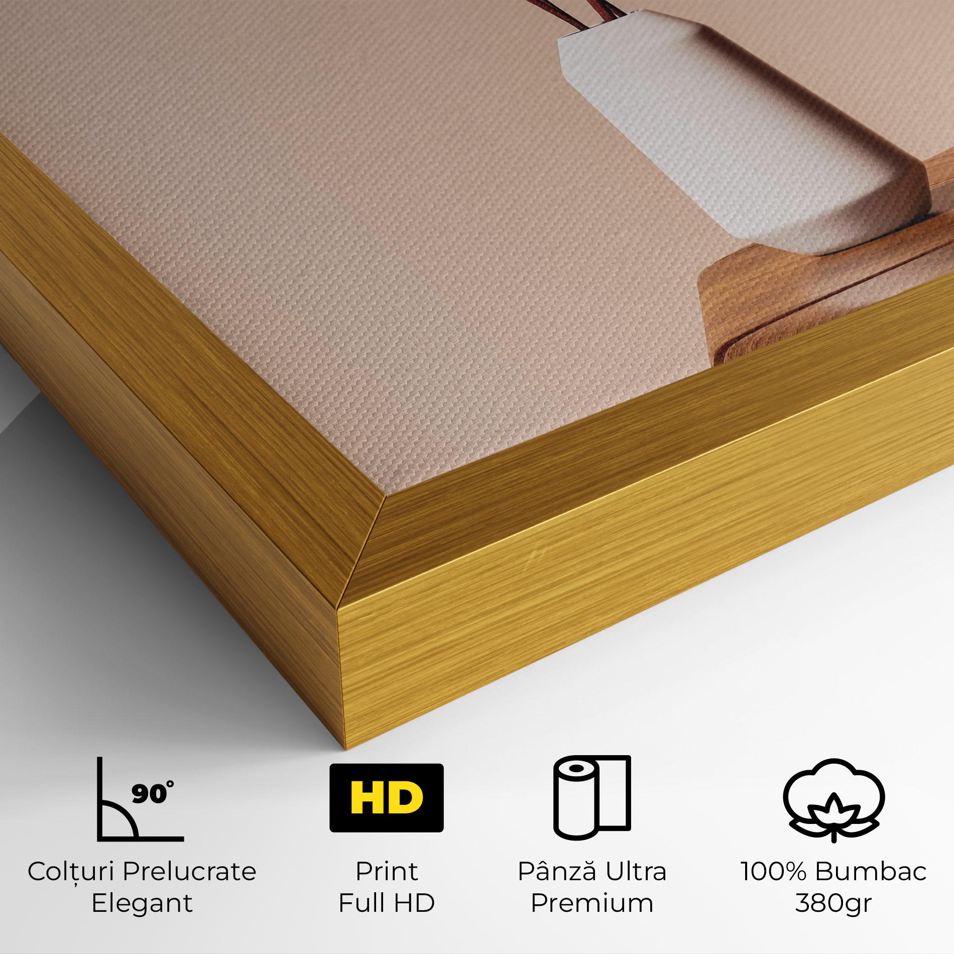 Tablou Canvas Pink Circle Vase mockup 4