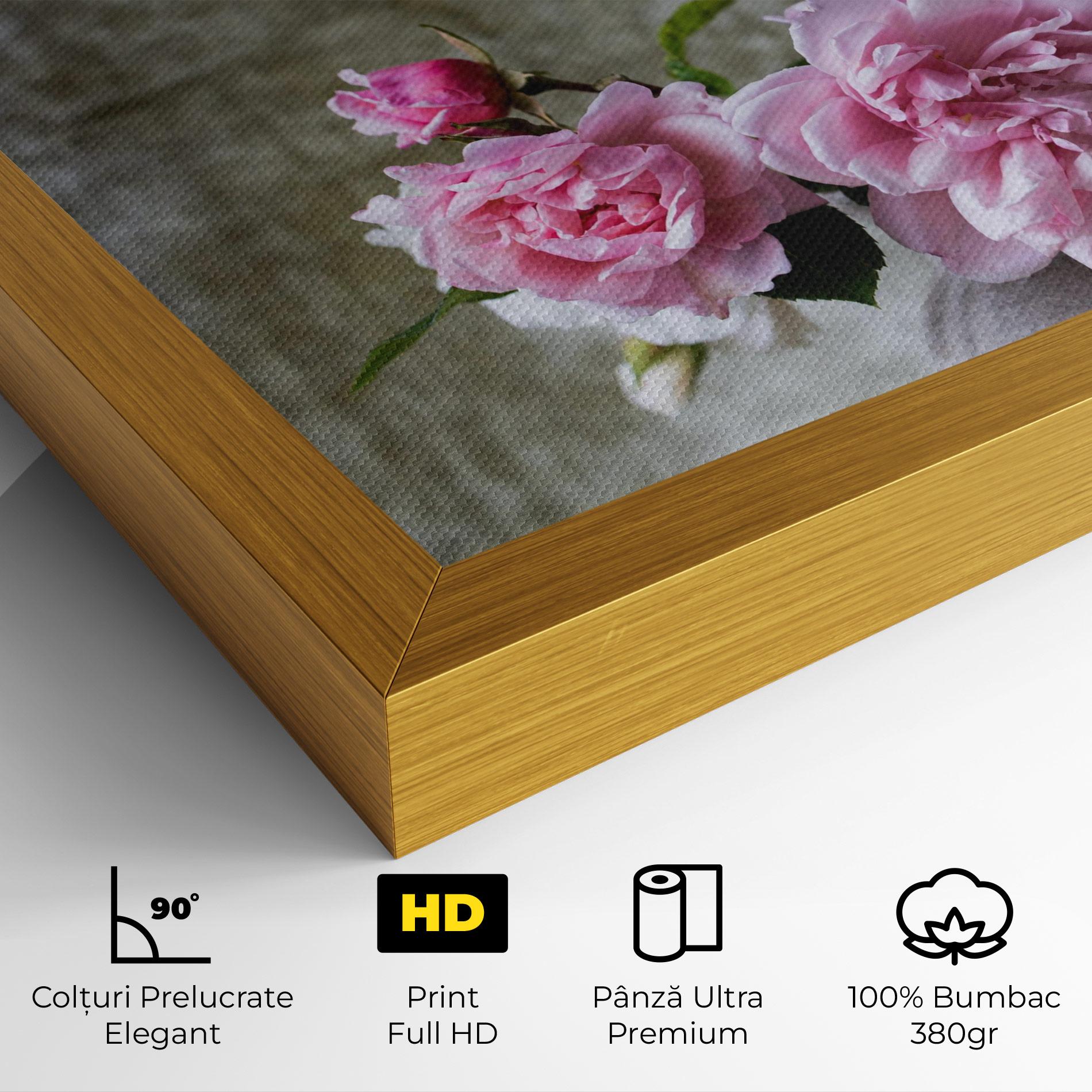 Tablou Canvas Rose Vase mockup 4