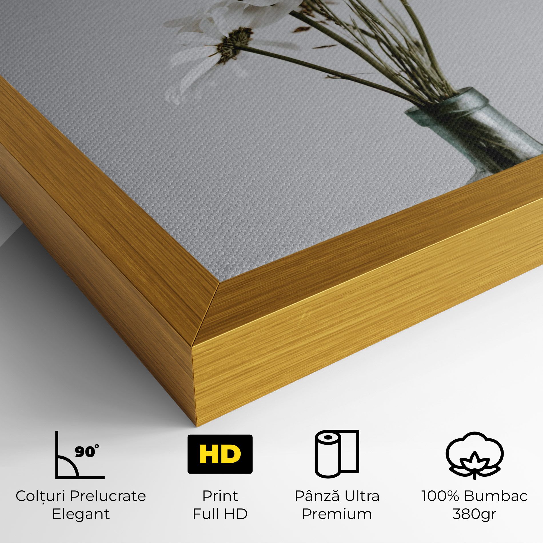 White Flower Vase mockup 4