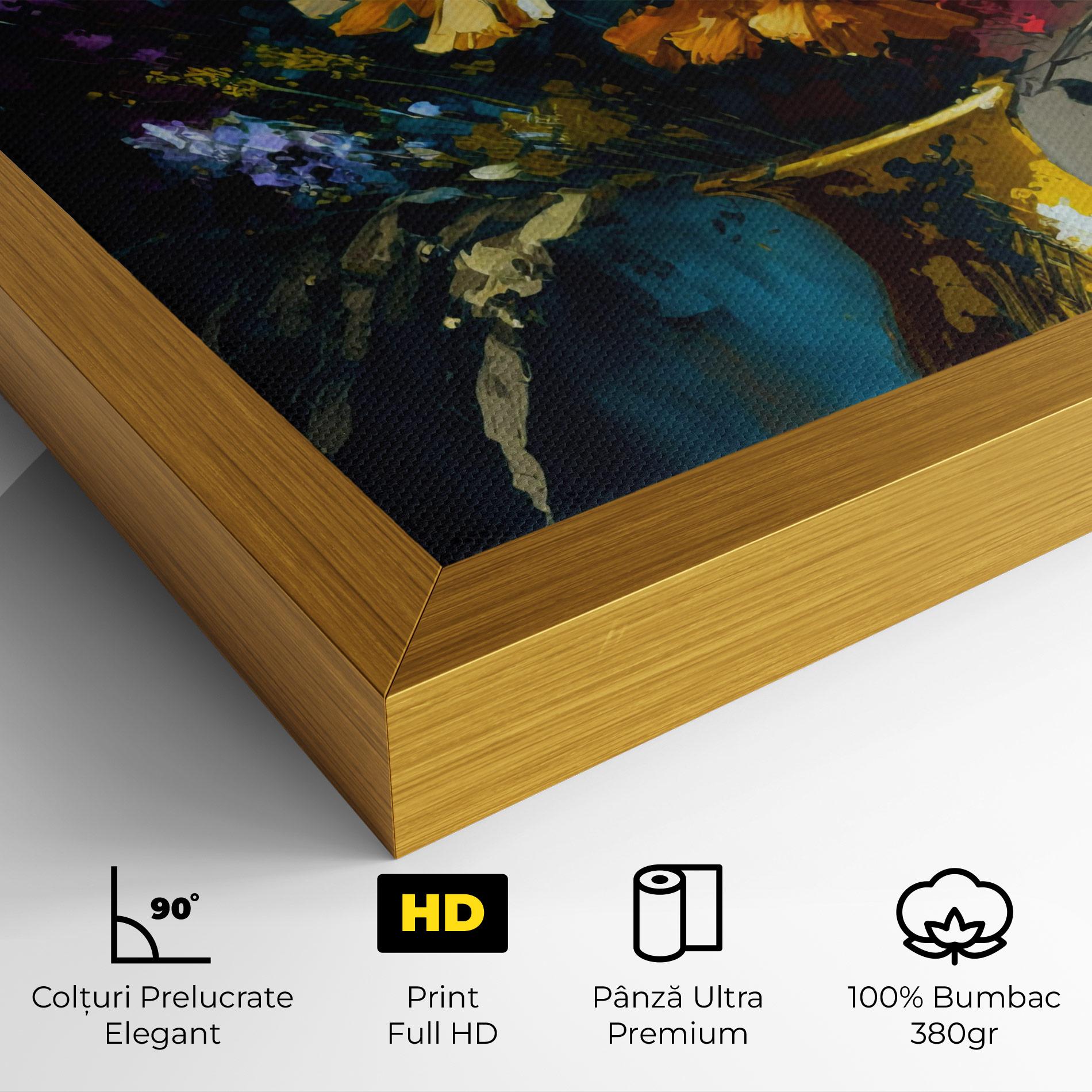 Tablou Canvas Yellow Art Vase mockup 4