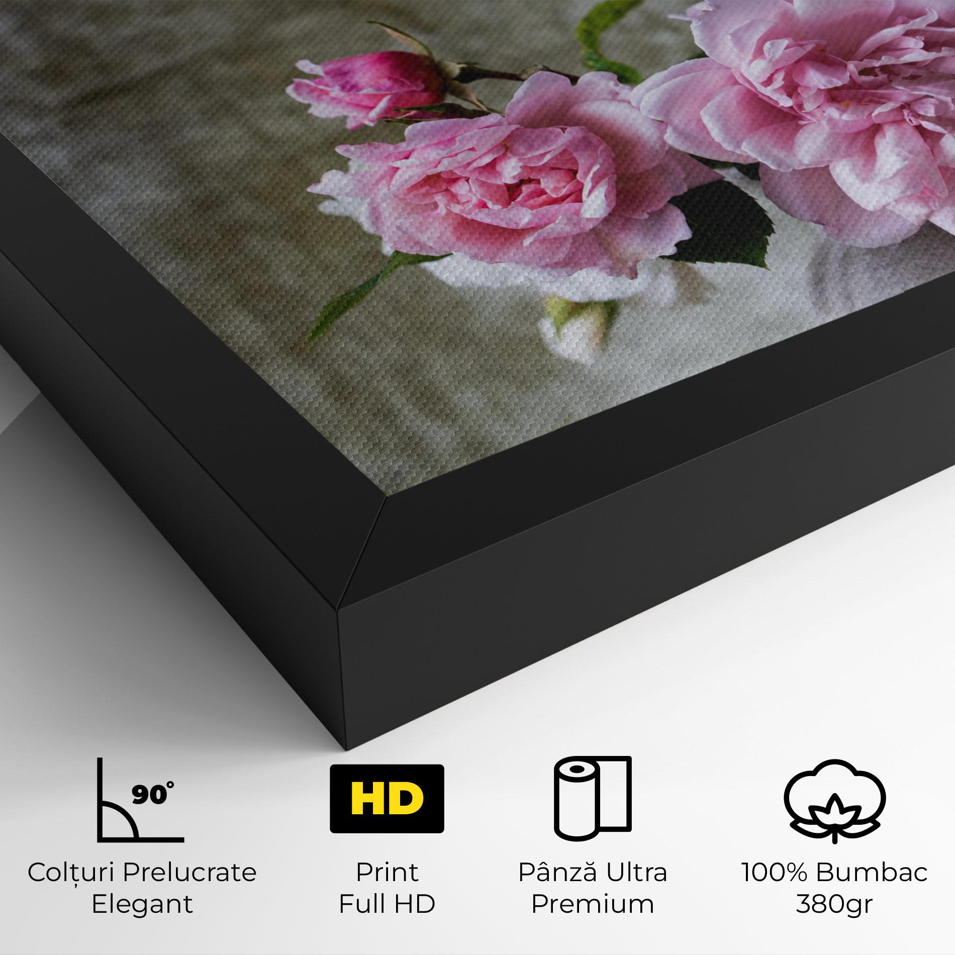 Tablou Canvas Rose Vase mockup 4