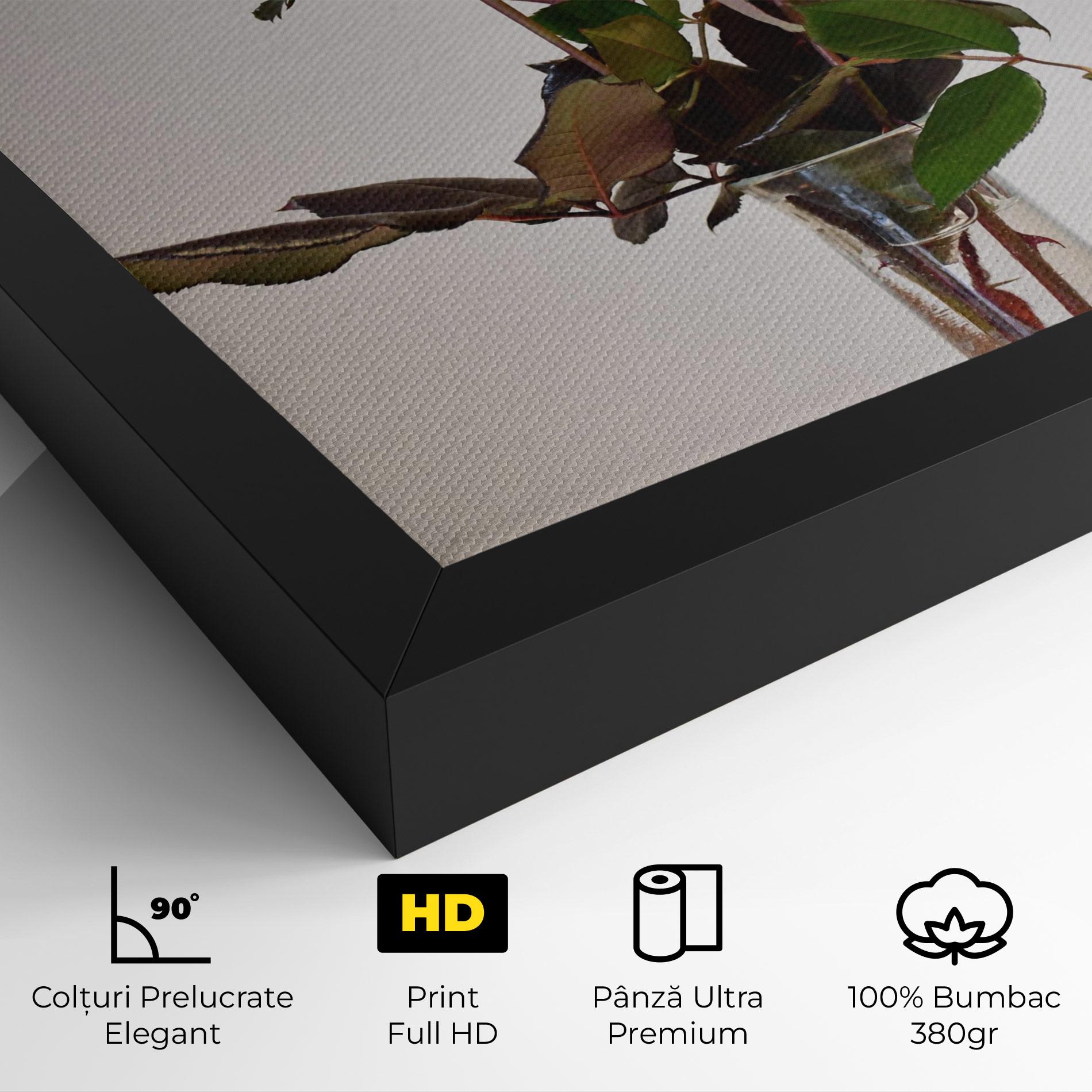 Tablou Canvas Roses Vase mockup 4