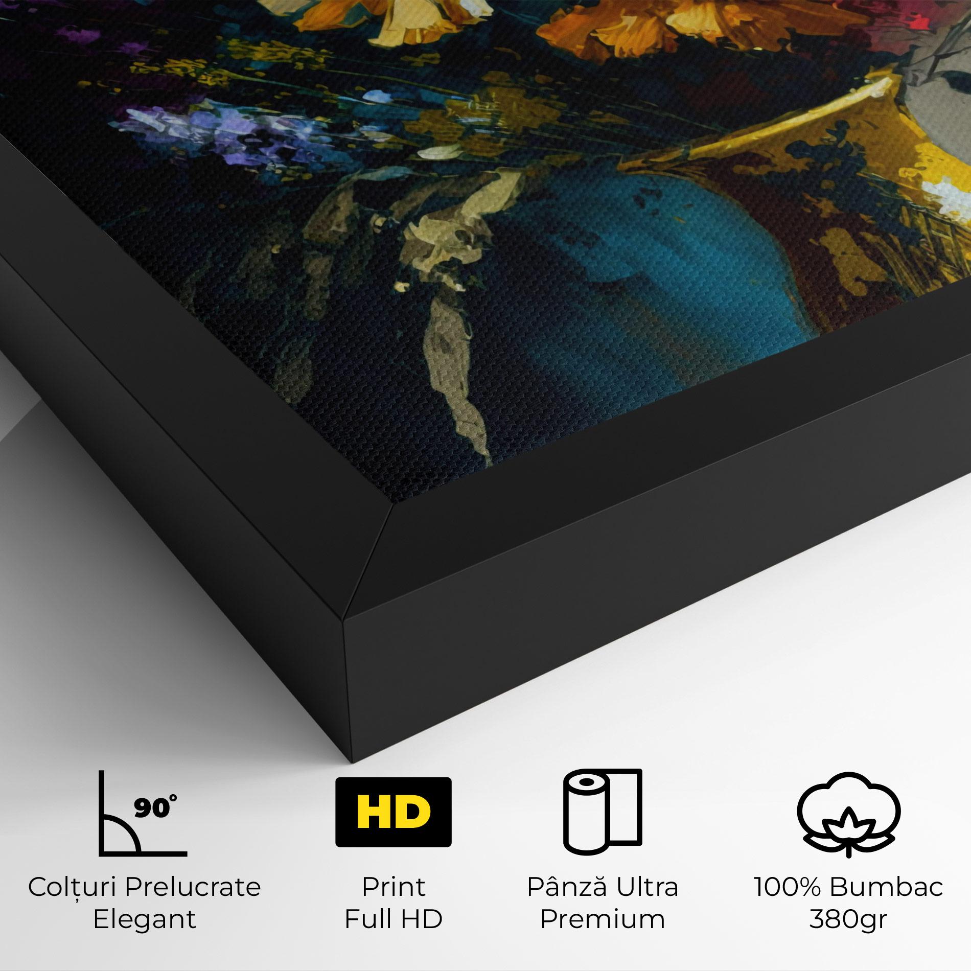 Tablou Canvas Yellow Art Vase mockup 4