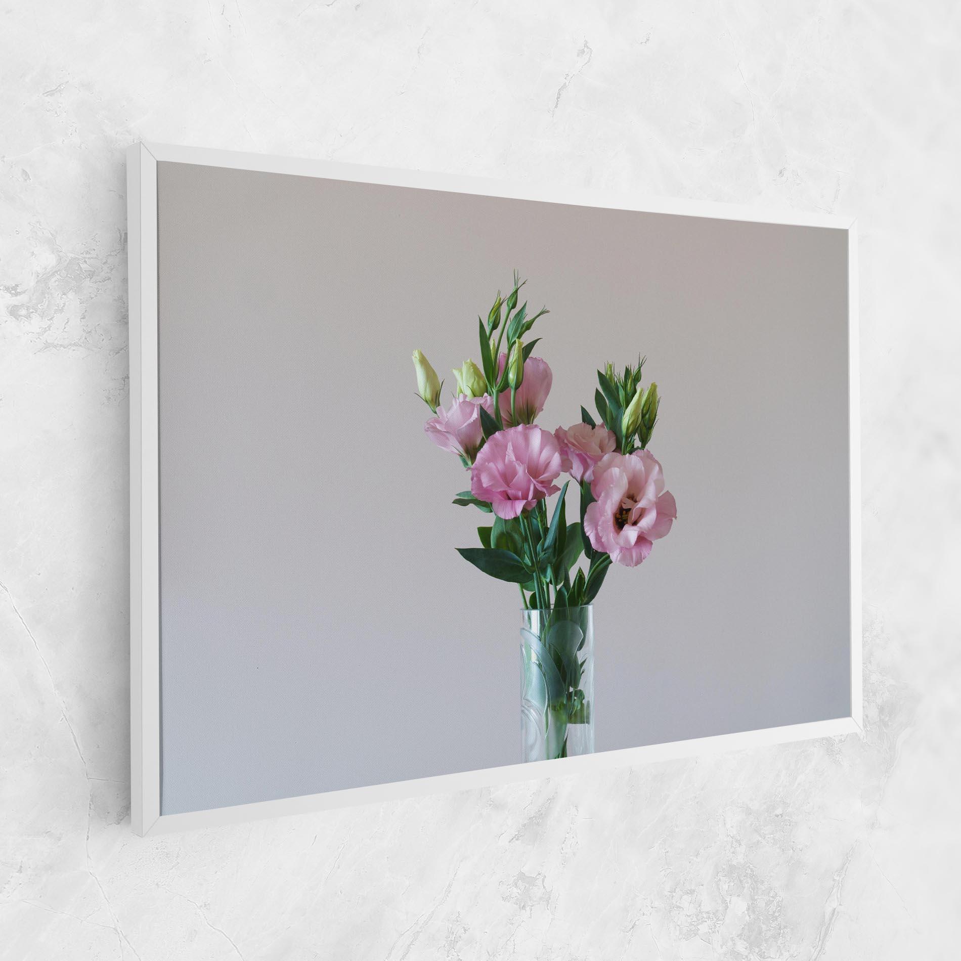Tablou Canvas Pretty Pink Flower Vase mockup 1