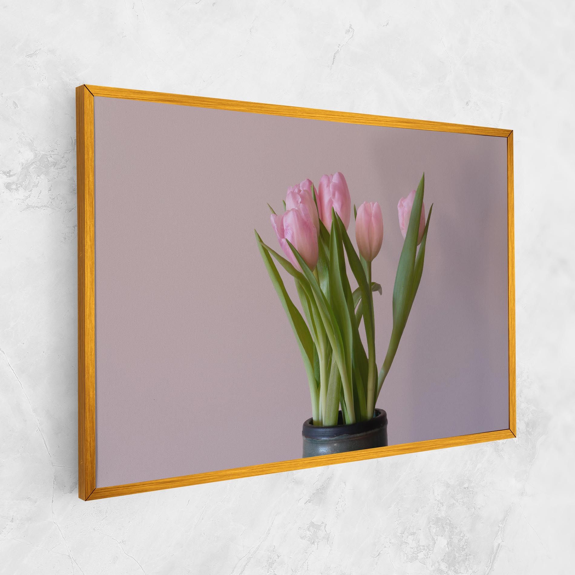 Pink Tulips Vase mockup 1