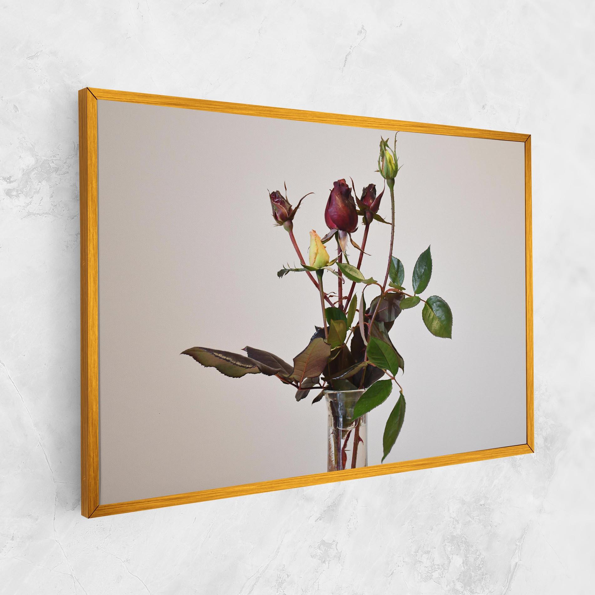 Tablou Canvas Roses Vase mockup 1