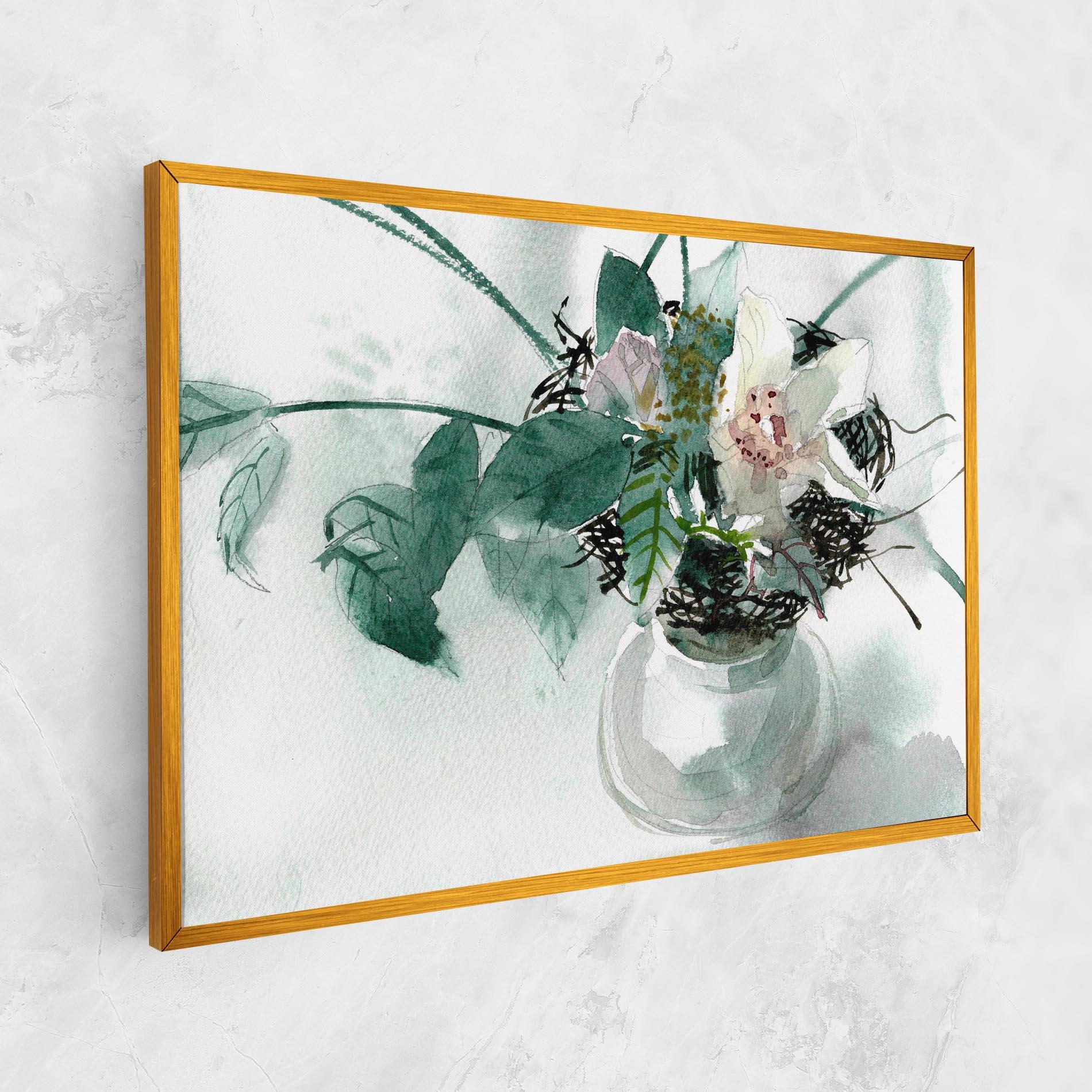 Tablou Canvas White Flower Vase mockup 1