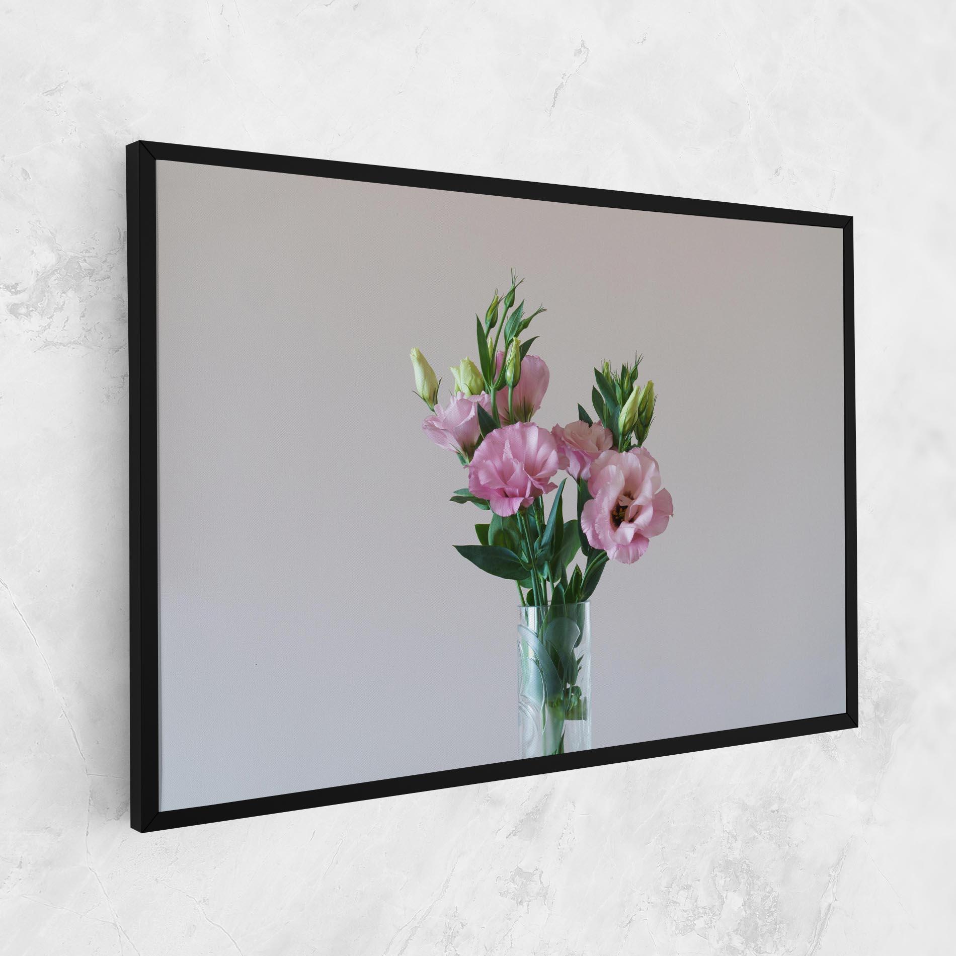 Tablou Canvas Pretty Pink Flower Vase mockup 1