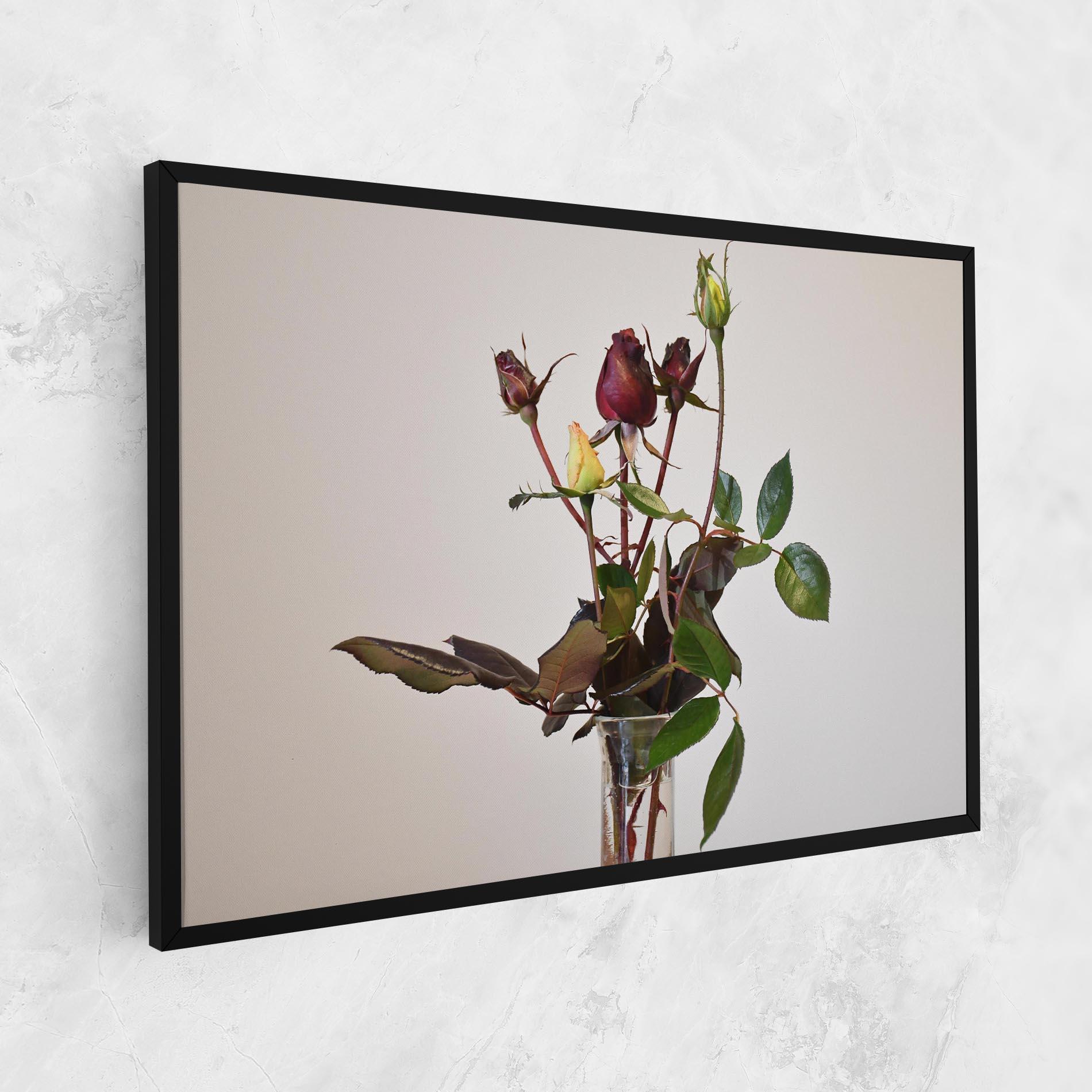 Tablou Canvas Roses Vase mockup 1