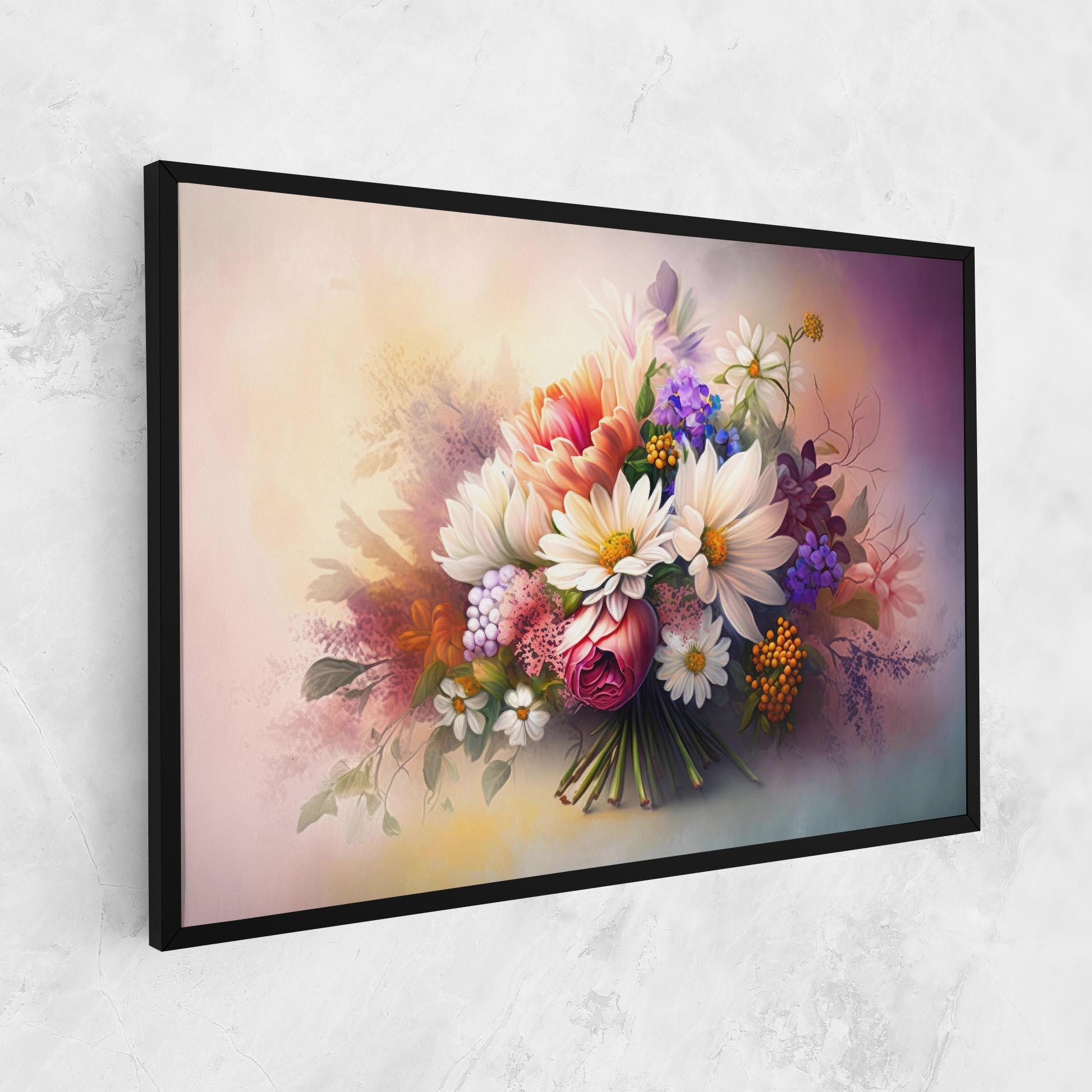 Tablou Canvas Vecteezy_ai Generated Bouquet Of Fresh Spring Flowers On Light_23373362_865 mockup 1