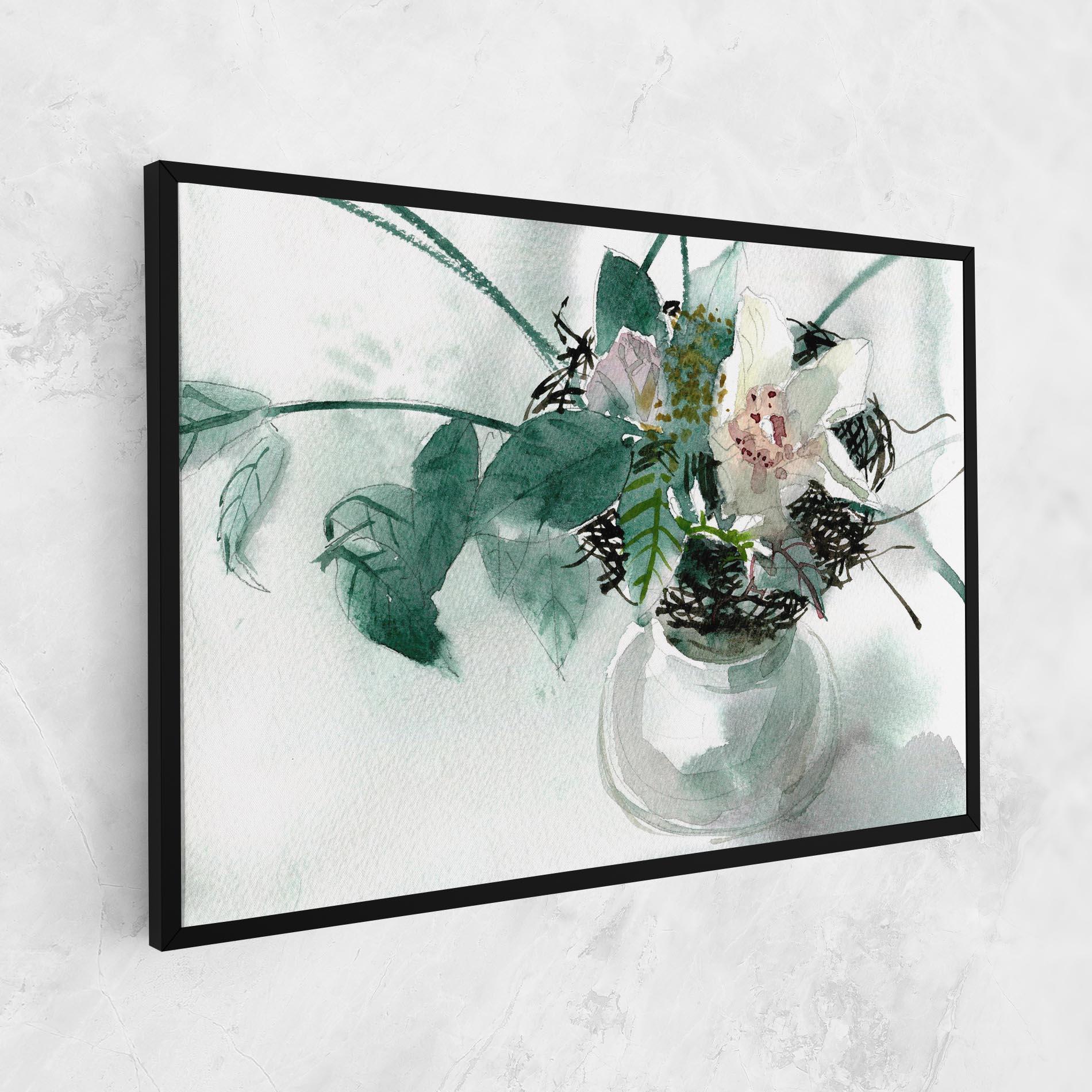 Tablou Canvas White Flower Vase mockup 1