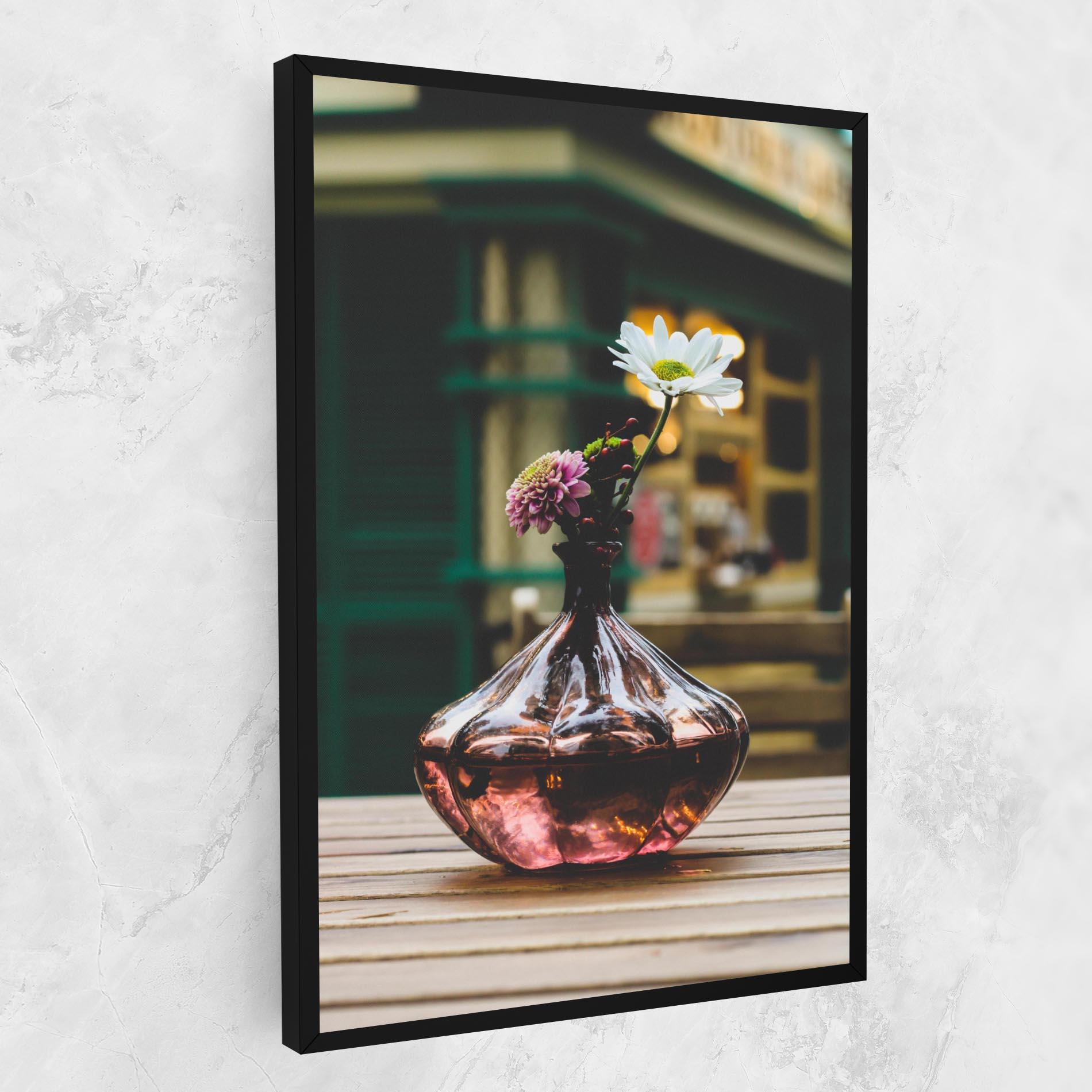 Tablou Canvas Pink Vase Flower mockup 1