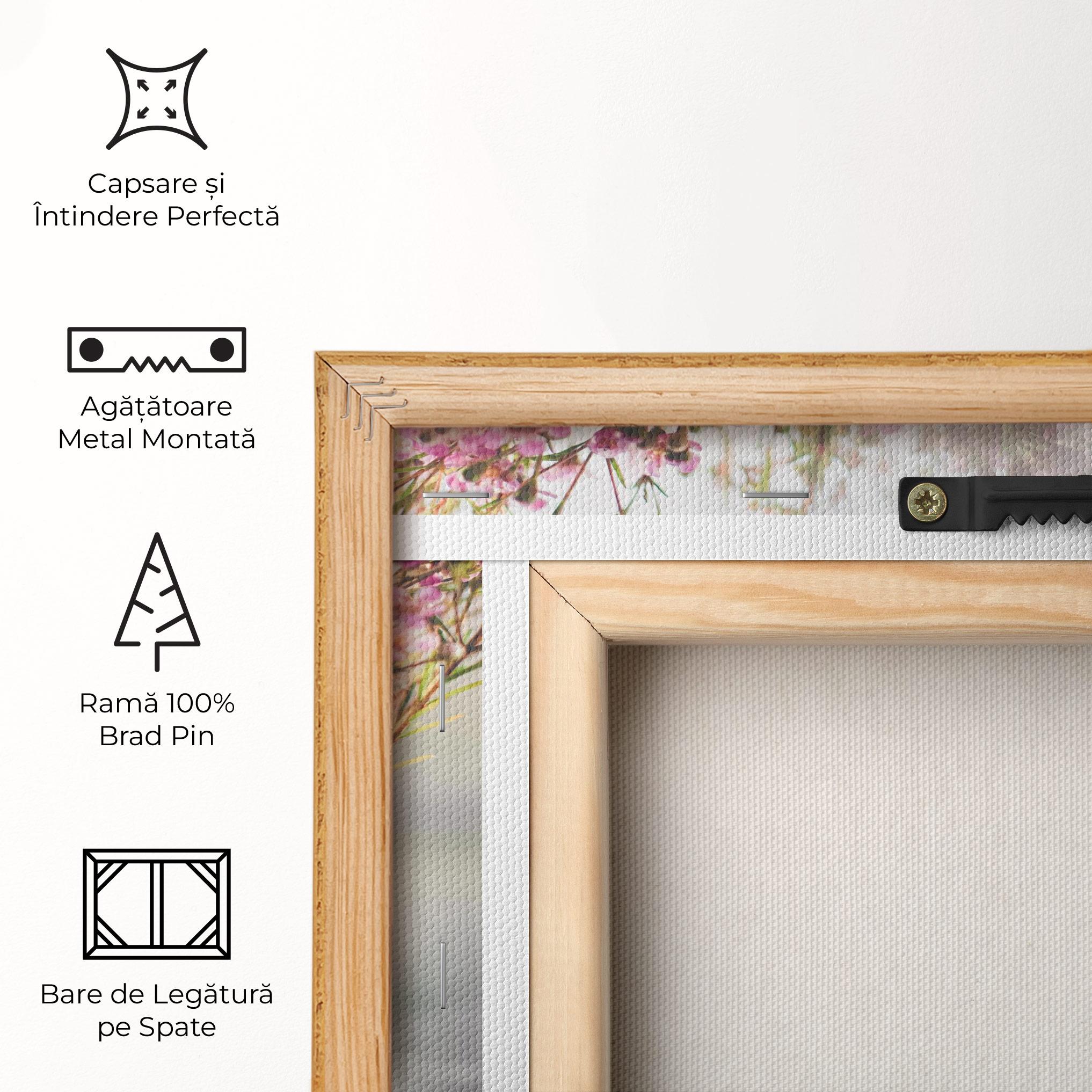 Tablou Canvas Field Flowers Vase mockup 5