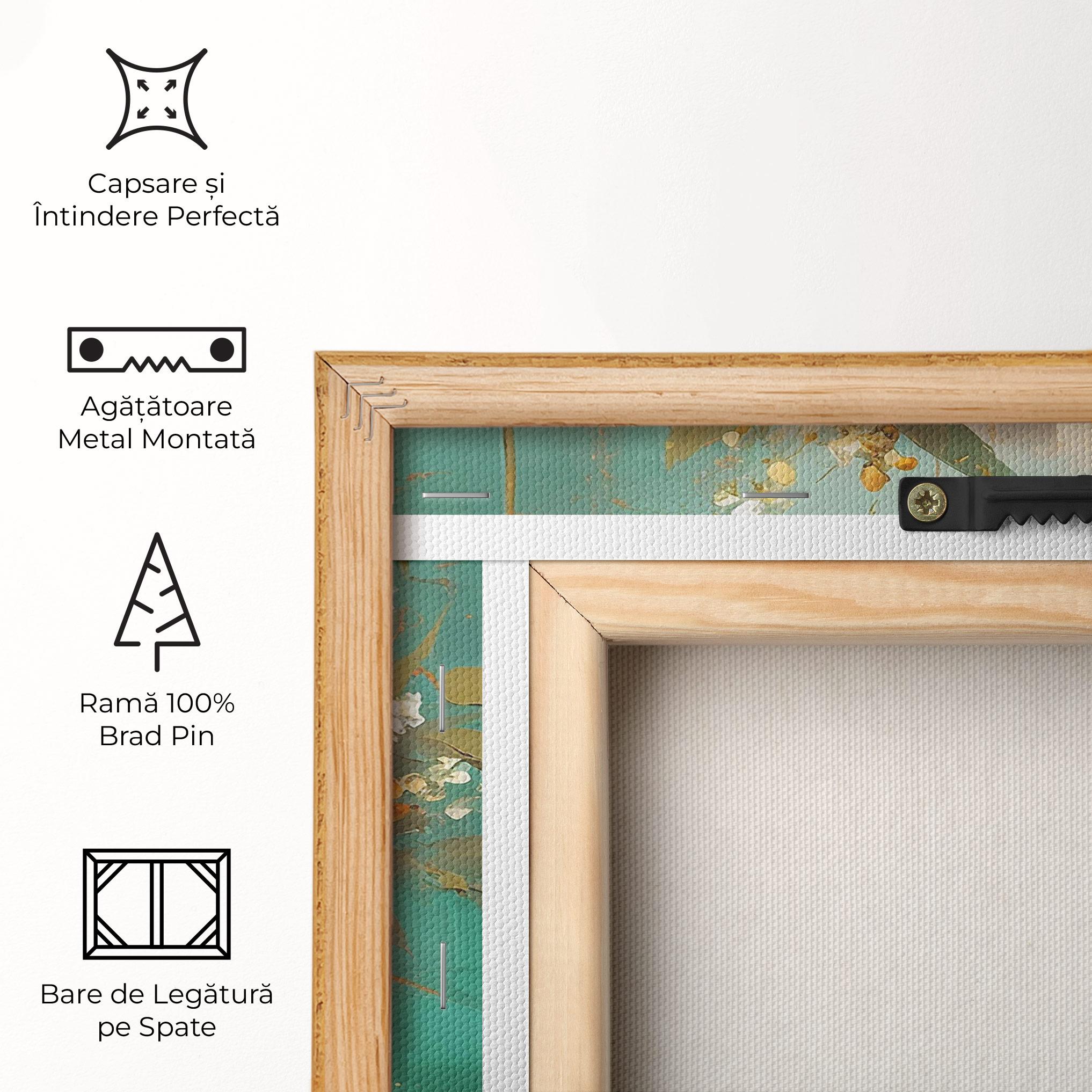 Tablou Canvas Grey Vase Orange mockup 5