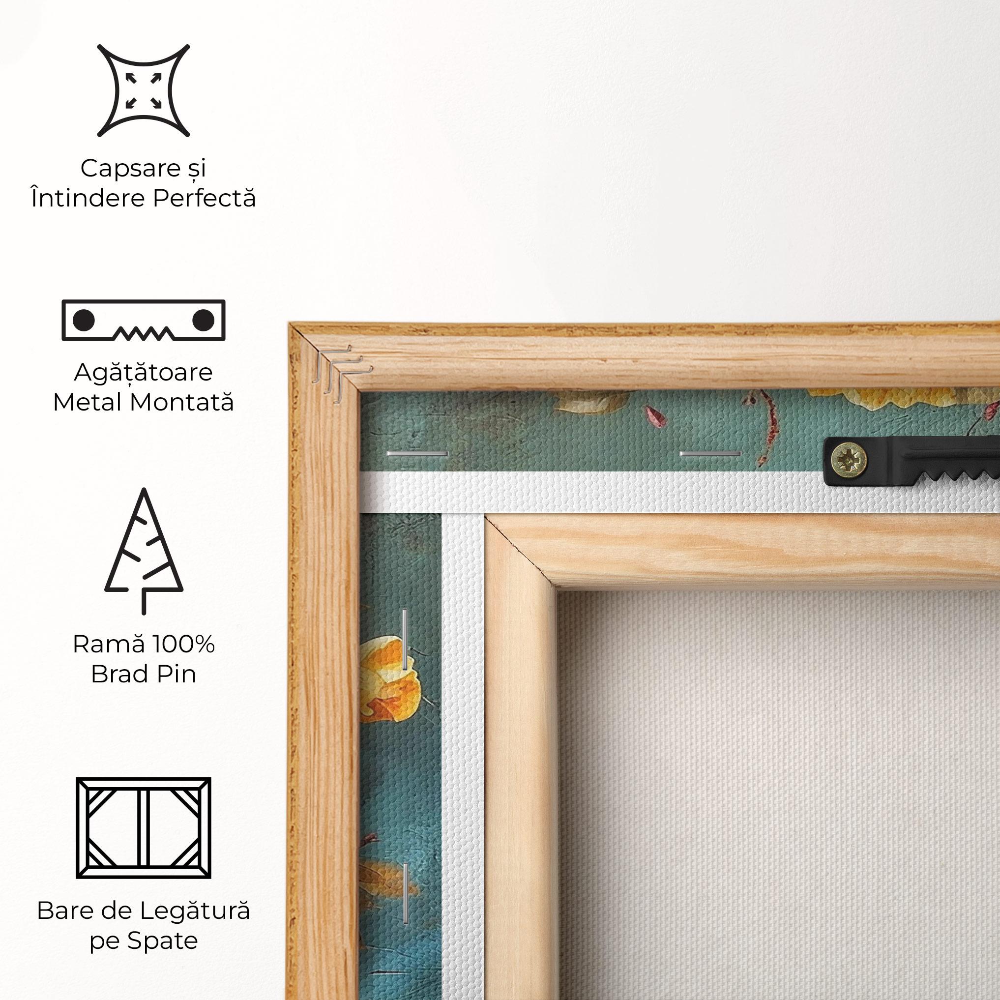 Tablou Canvas Red Orange Flower Vase mockup 5