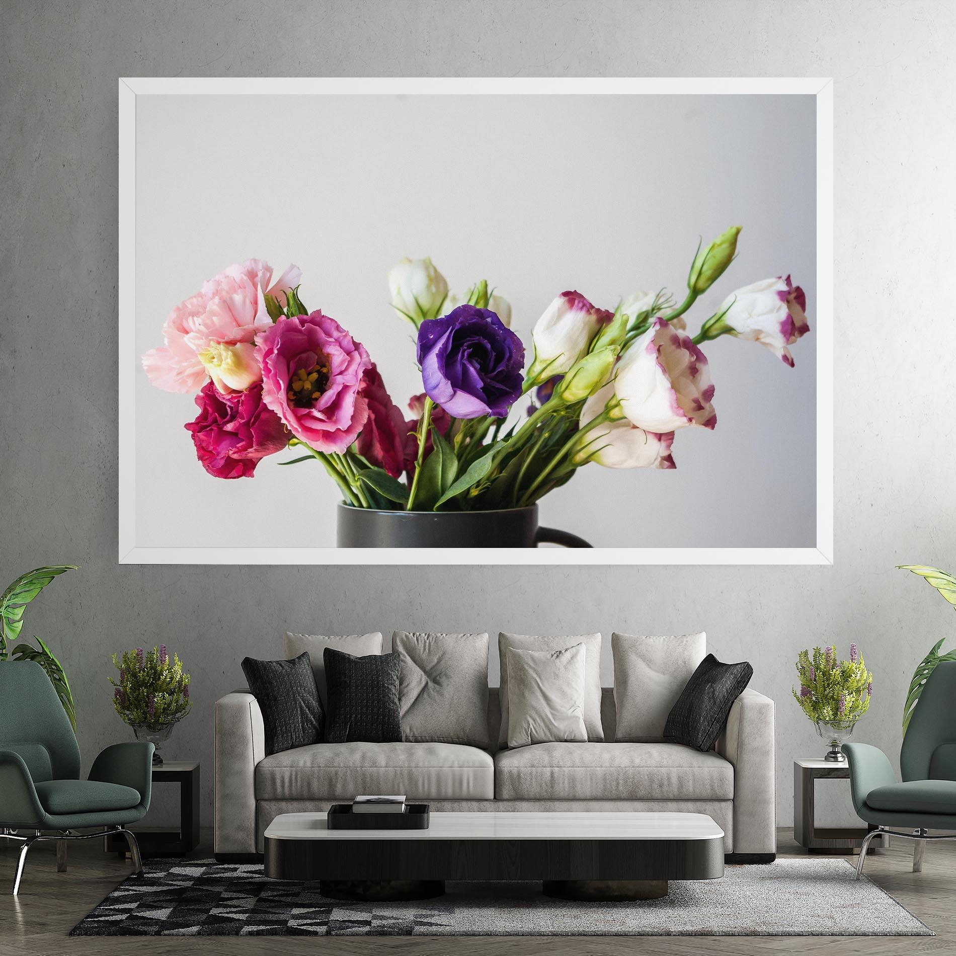 Tablou Canvas Flowers In Vase mockup 7