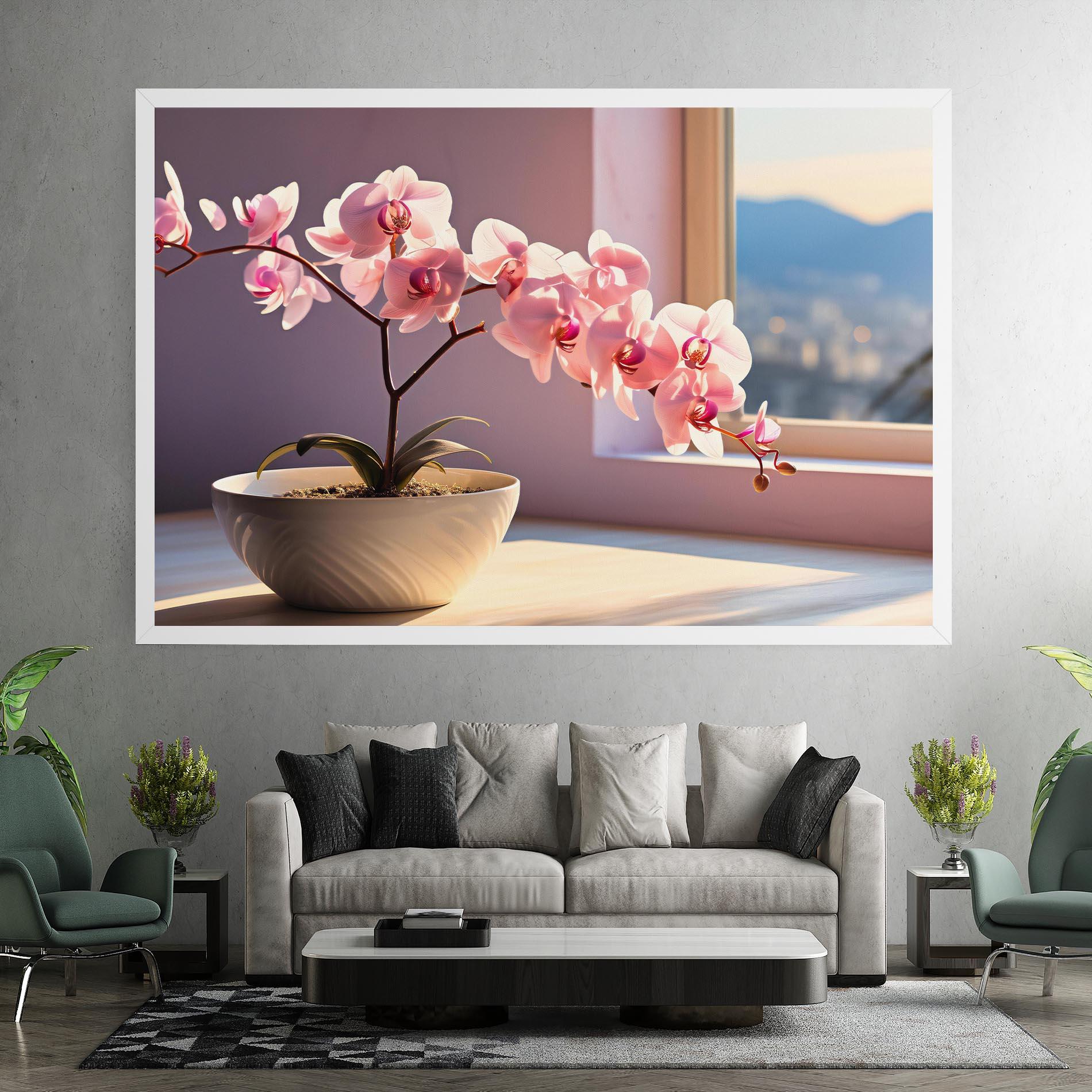 Tablou Canvas Window Vase mockup 7