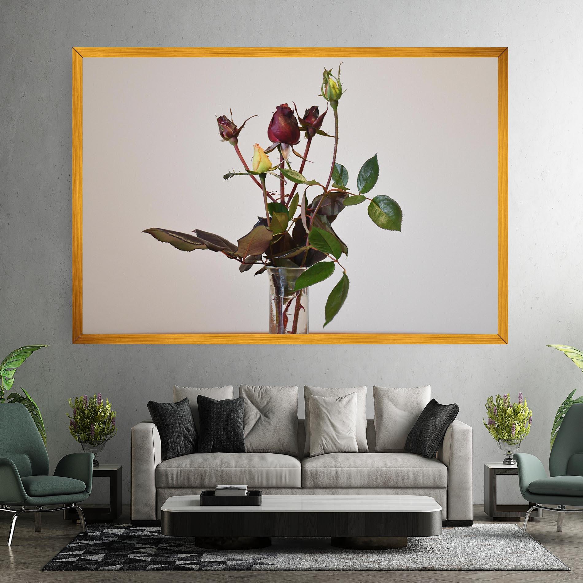 Tablou Canvas Roses Vase mockup 7