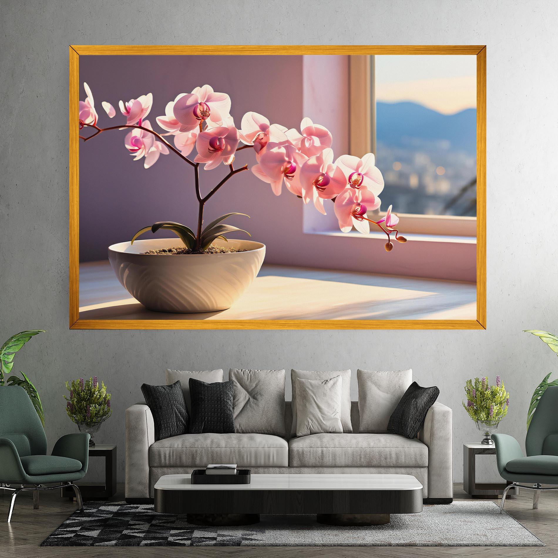 Tablou Canvas Window Vase mockup 7